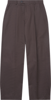 Relaxed Fit / Pleated Linen-Blend Bukser / Licorice