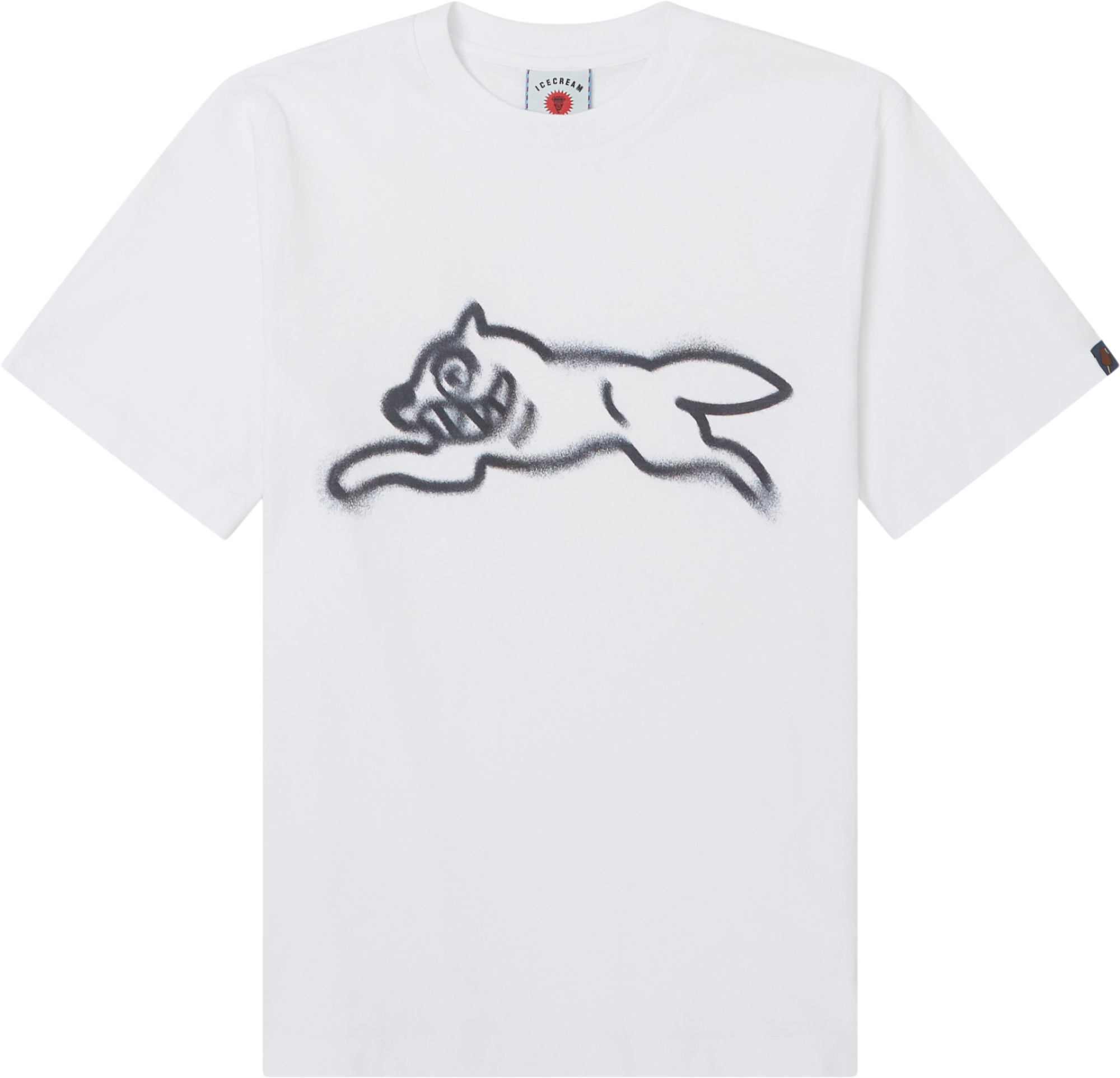Icecream SPRAY PAINT RUNNING DOG TEE T-