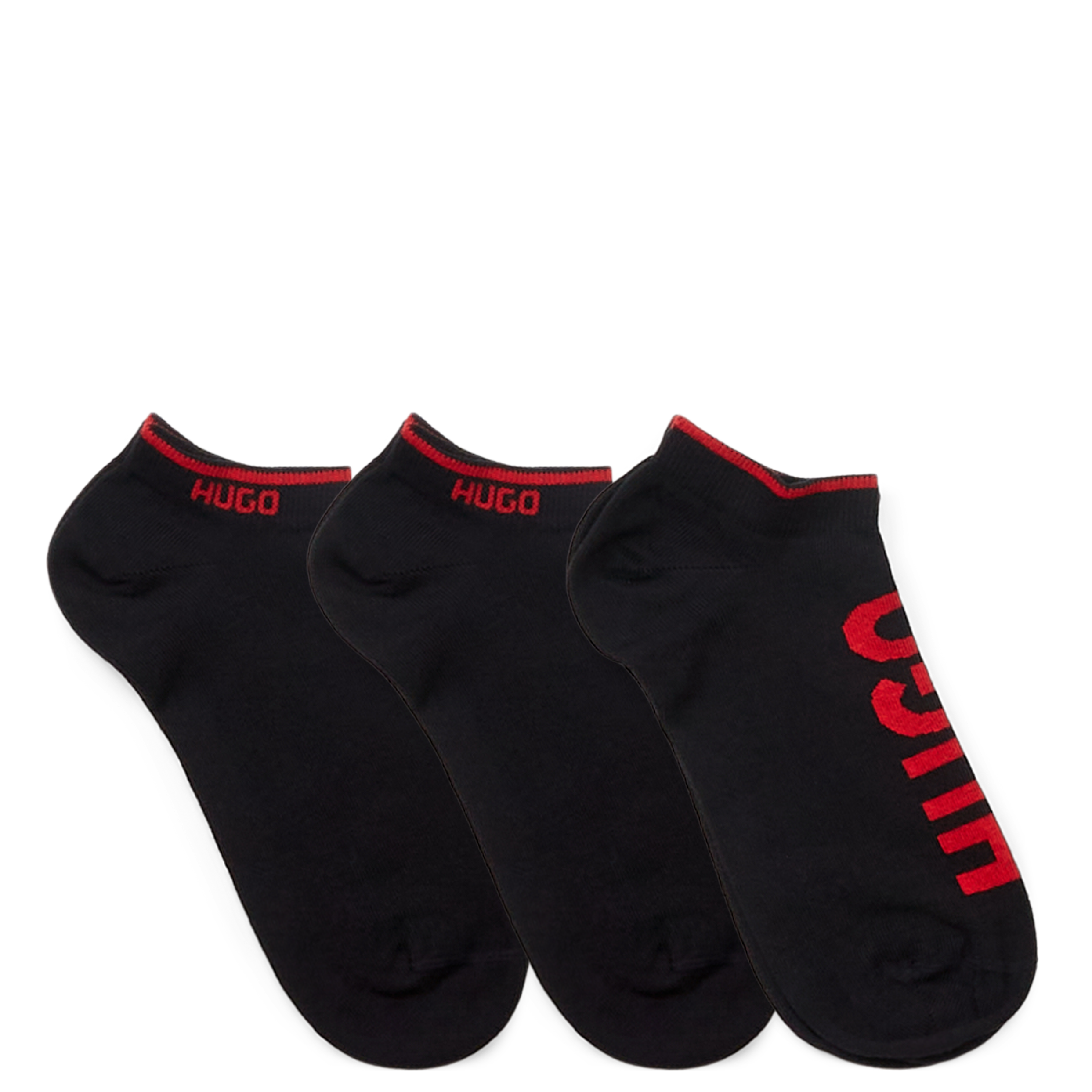HUGO  3-Pack Logo Anklesocks