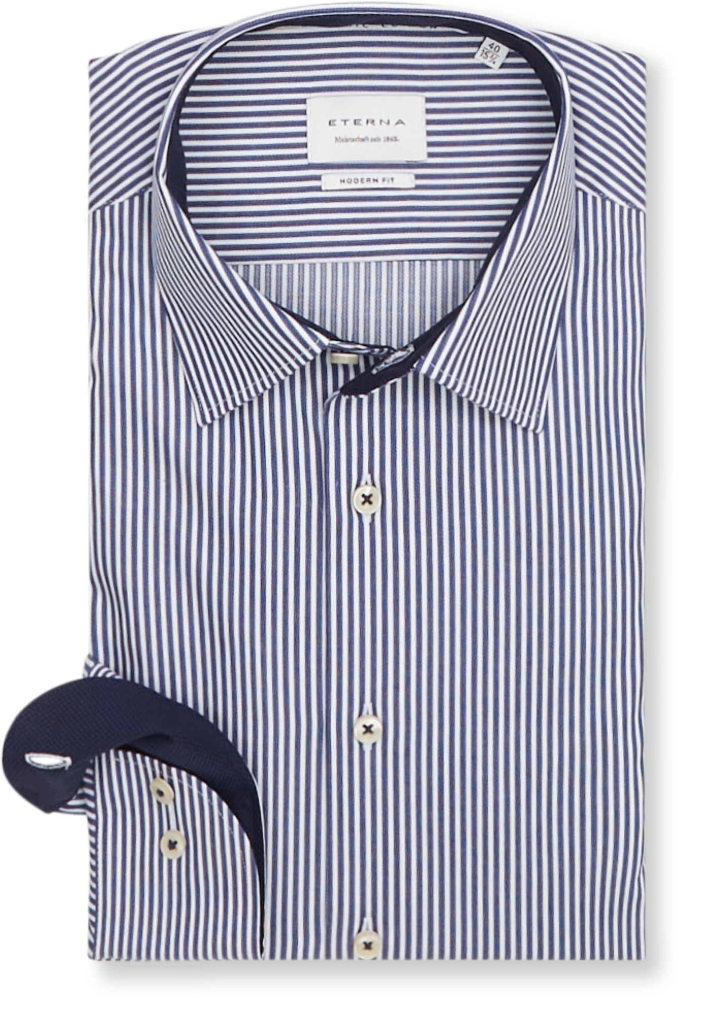 Eterna Stripe Printed Skjorte