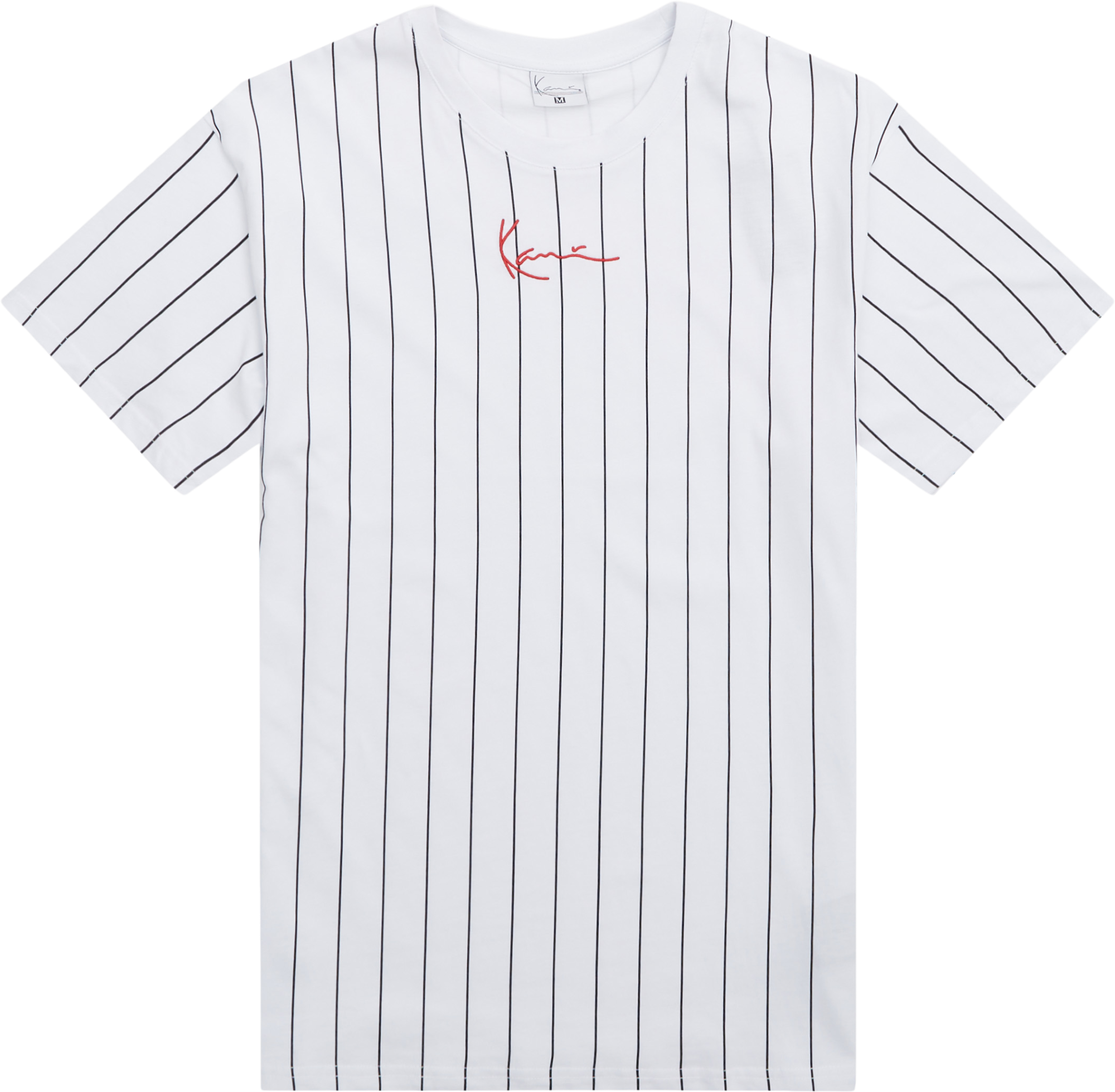 Karl Kani SMALL SIGNATURE PINSTRIPE TEE