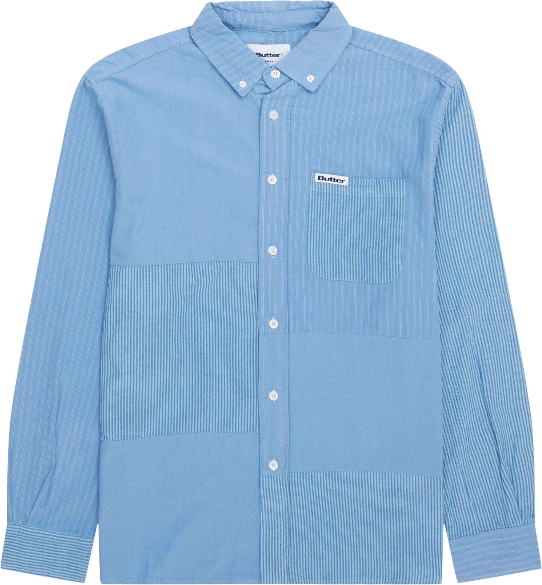 Butter Goods PATCHWORK PLAID LS SHIRT SKJOR