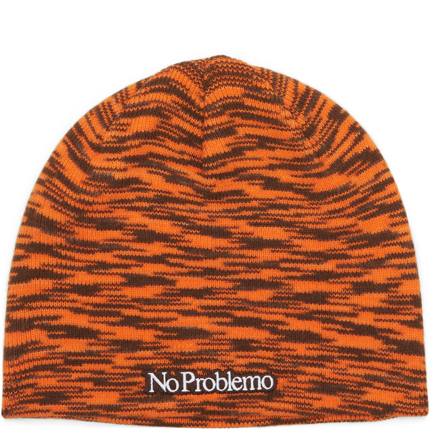 No Problemo No Problemo Glitch Skull Beanie
