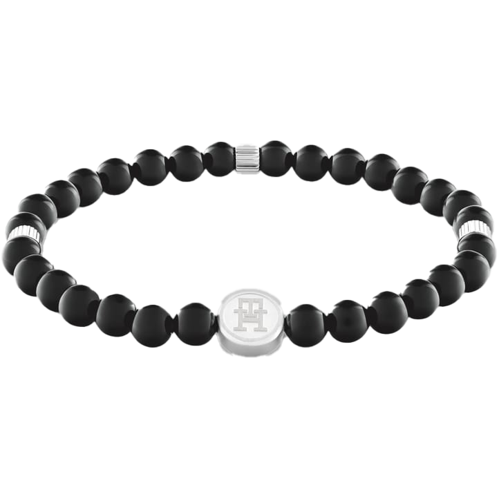 Tommy Hilfiger Accessories TH Monogram Onyx Beads Armbånd
