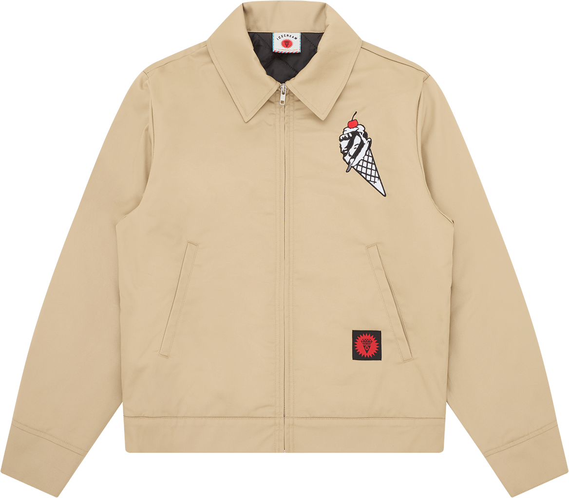 Icecream Cone Man Embellished Work Jacket