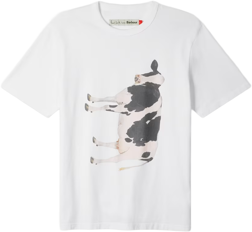 Barbour PAUL SMITH LOVES BARBOUR COW T-SHIRT