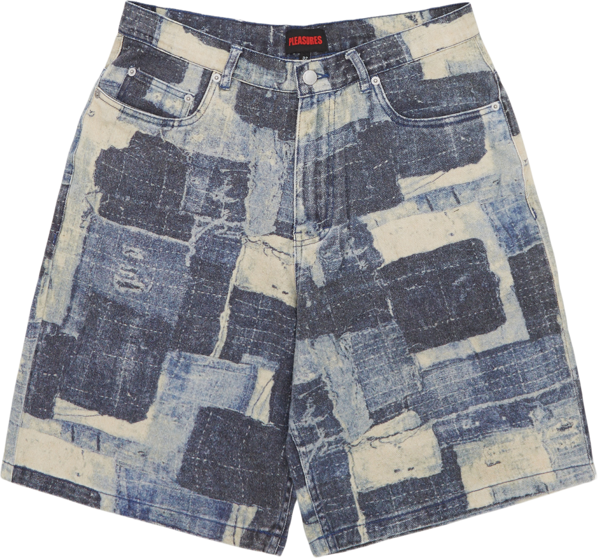 Pleasures Boro Baggy Jorts Shorts