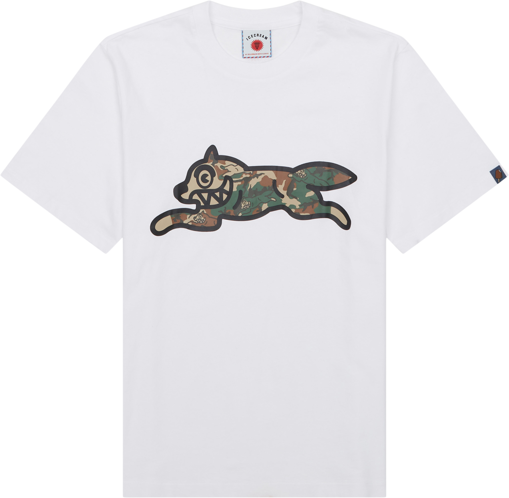 Icecream Camo Running Dog T-Shirt