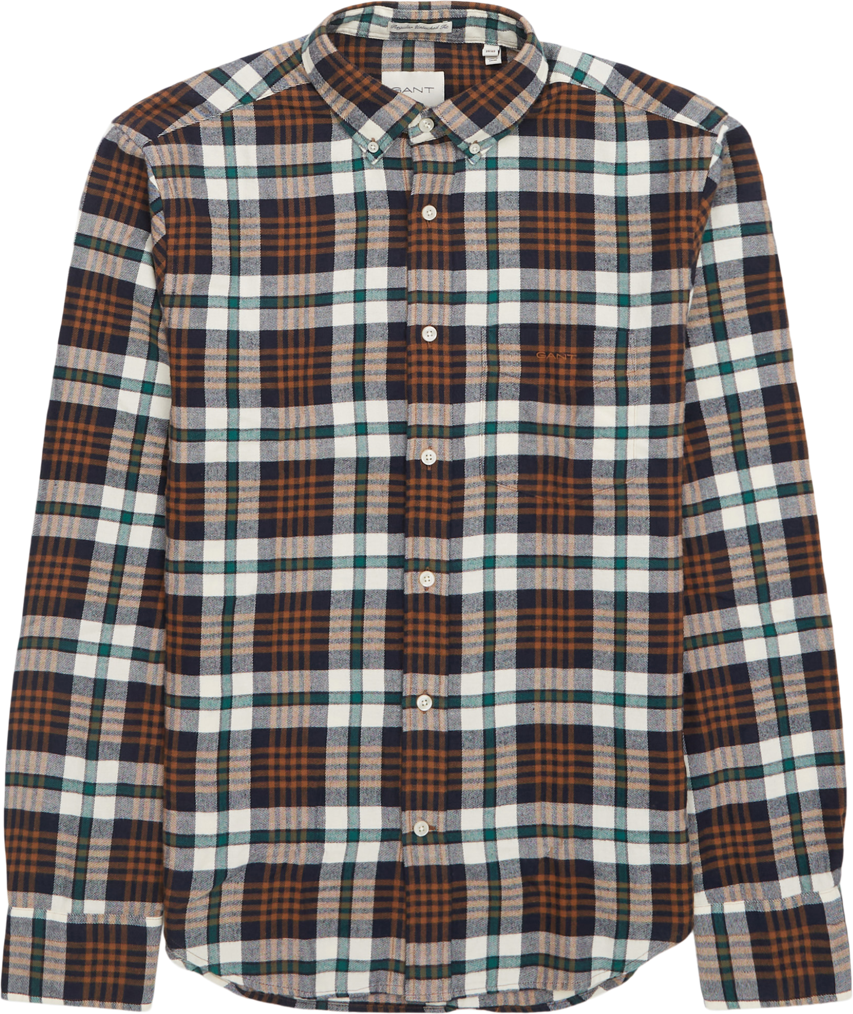 Gant Regn Flannel Plaid Skjorte