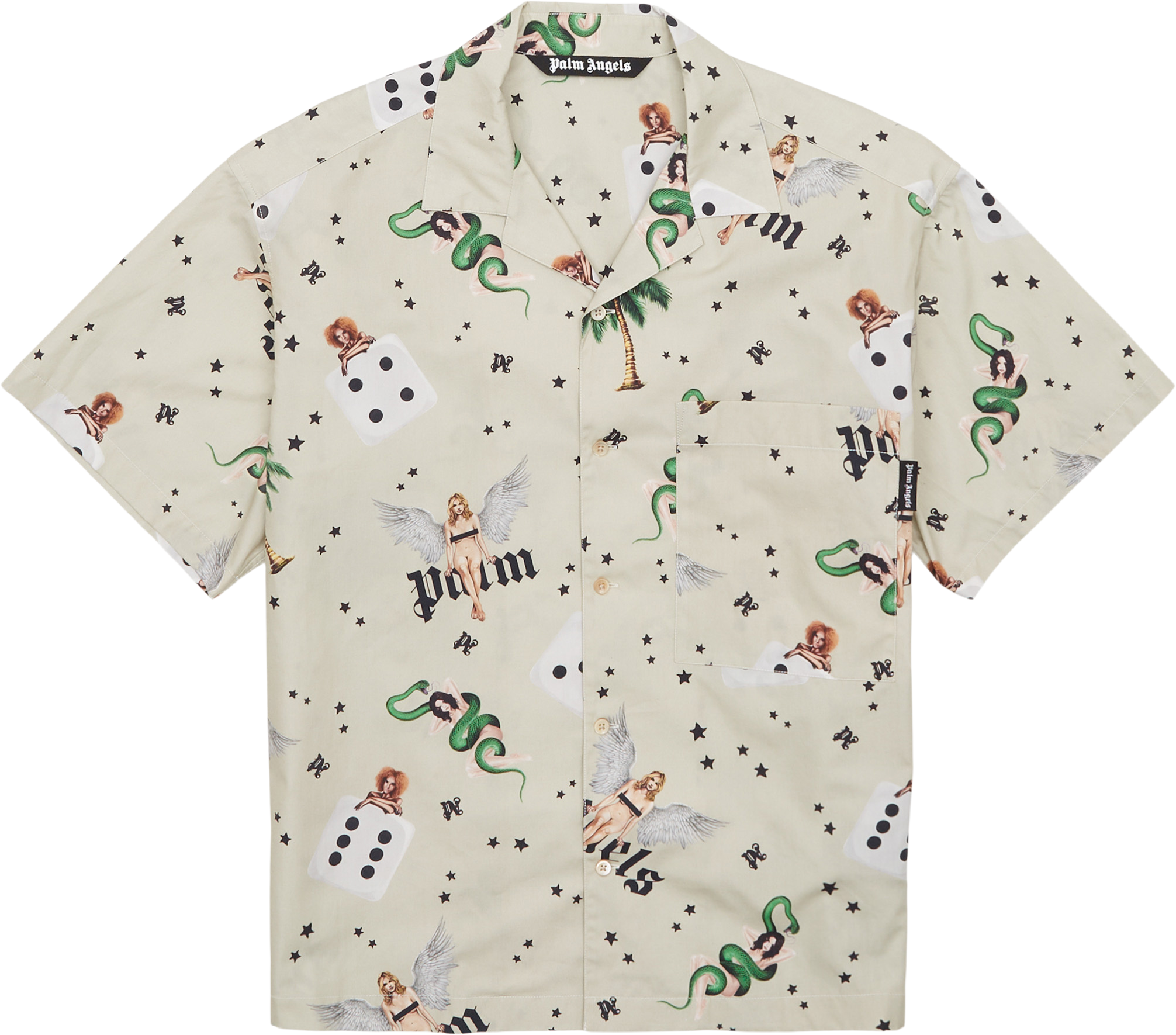 Palm Angels Get your hands on this stylish PALM ANGELS shirt, perfect for any occasion. It is made of high-quality material and has a unique design that stands out. Complete your outfit with this shirt from PALM ANGELS.