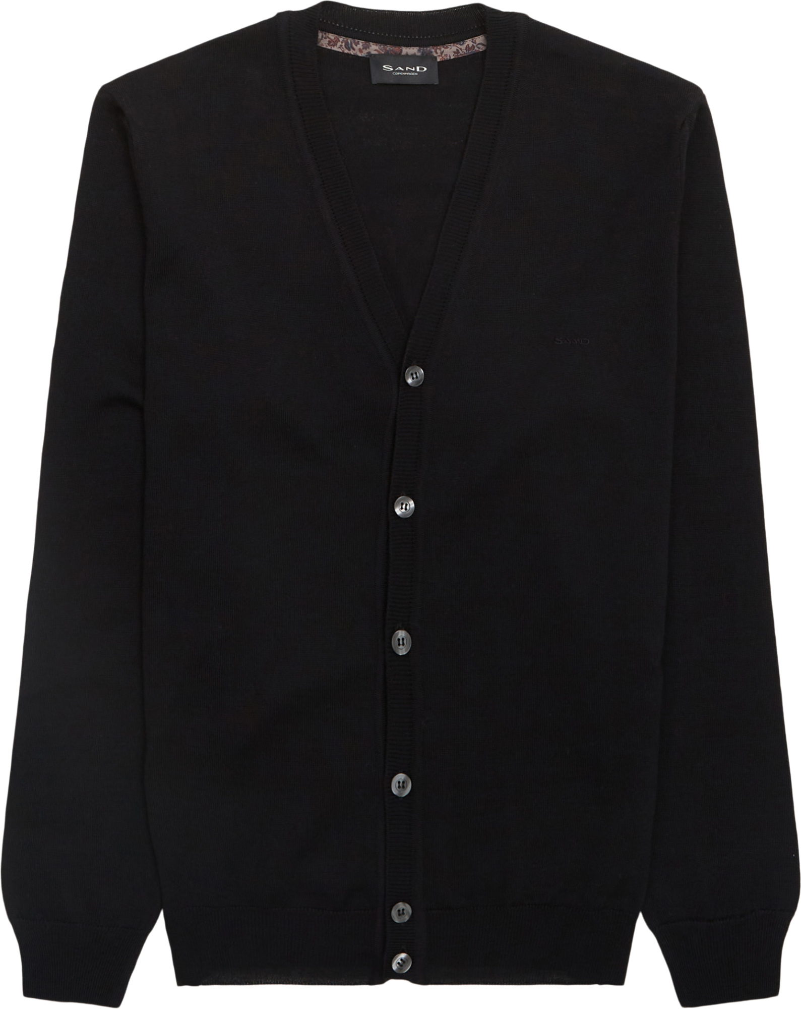 Sand Merino Embroidery Ice Cardigan