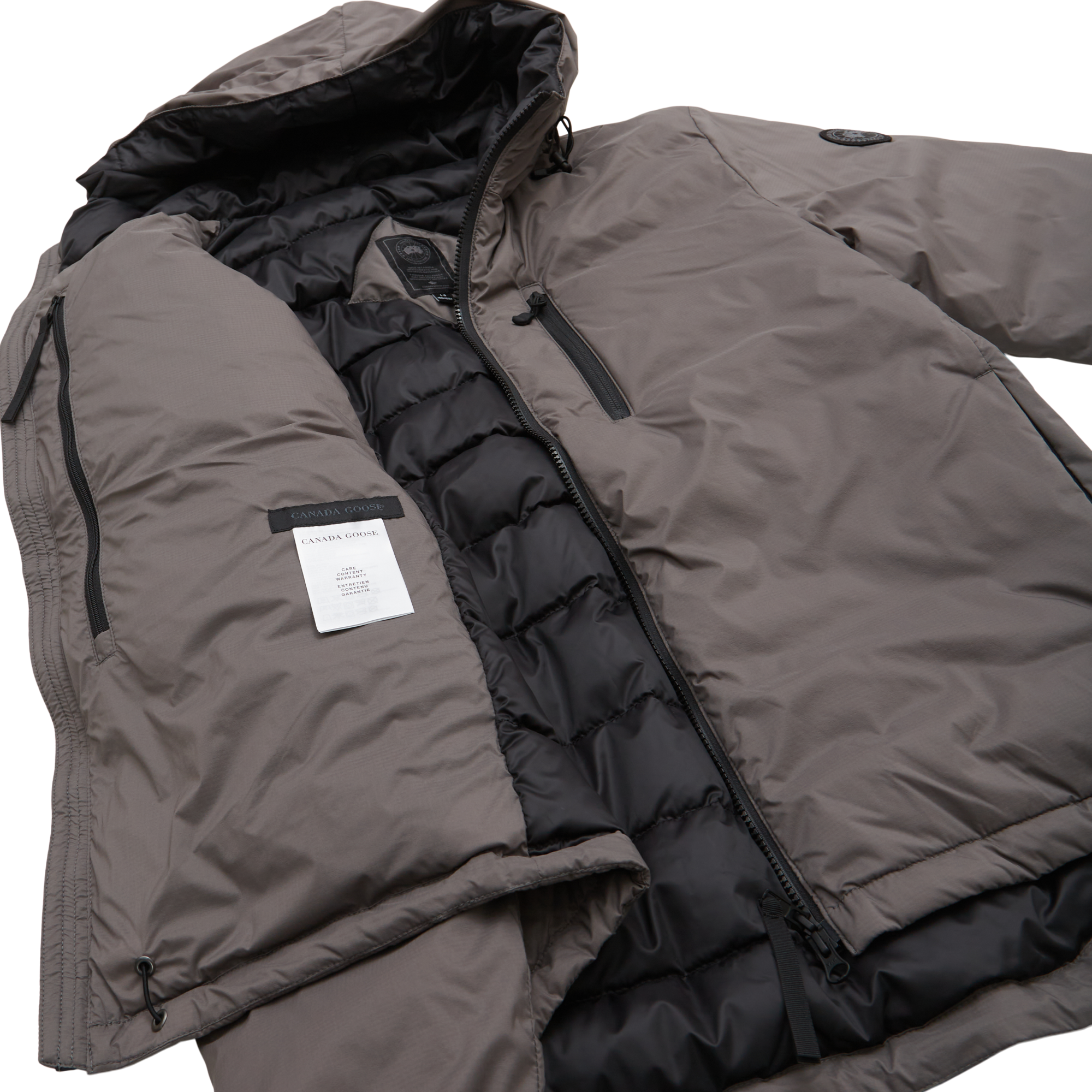 Lodge Hoody Black Label Winter Jacket GRÅ Canada Goose Black