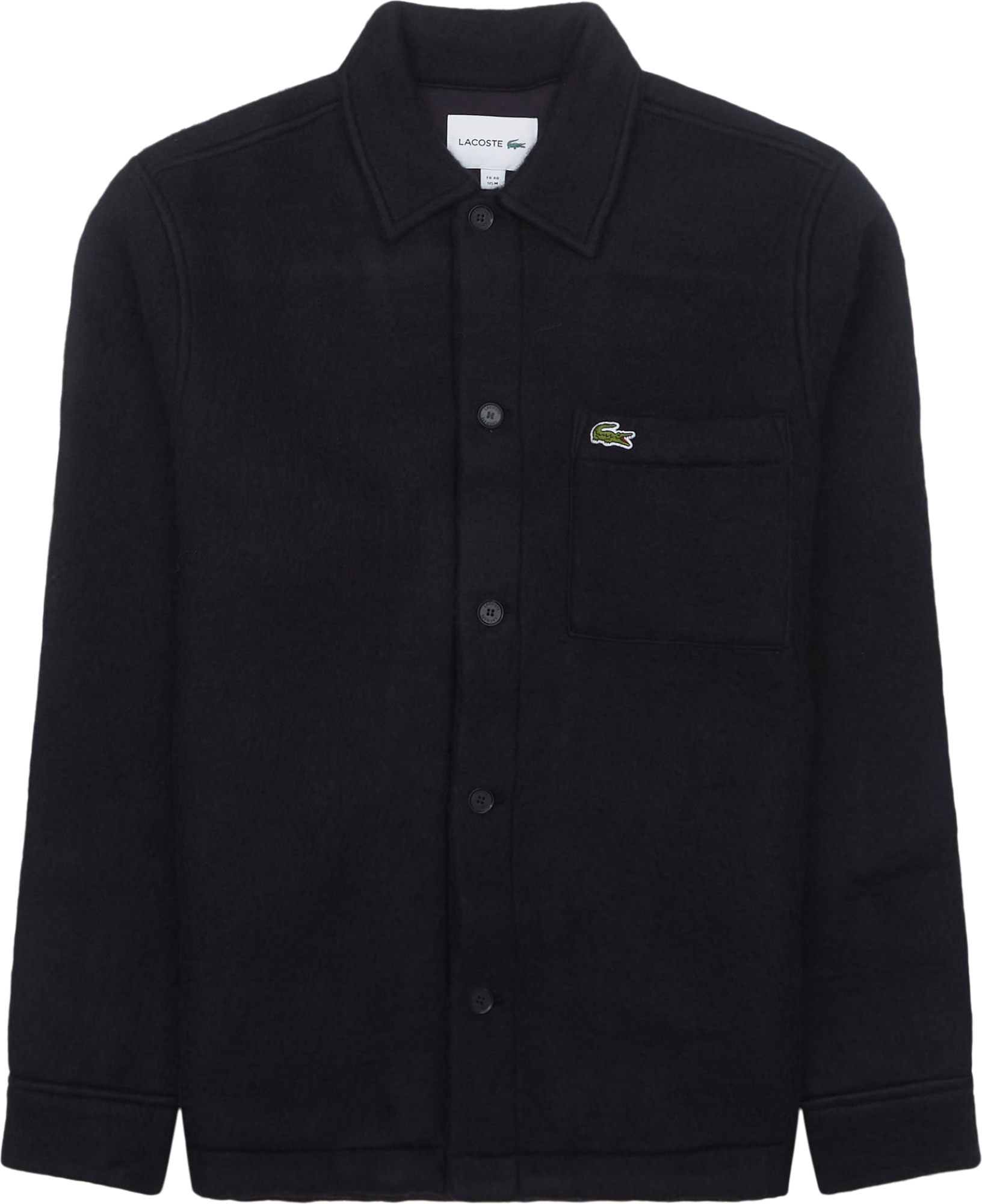 Lacoste Wool Blend Felt Overshirt