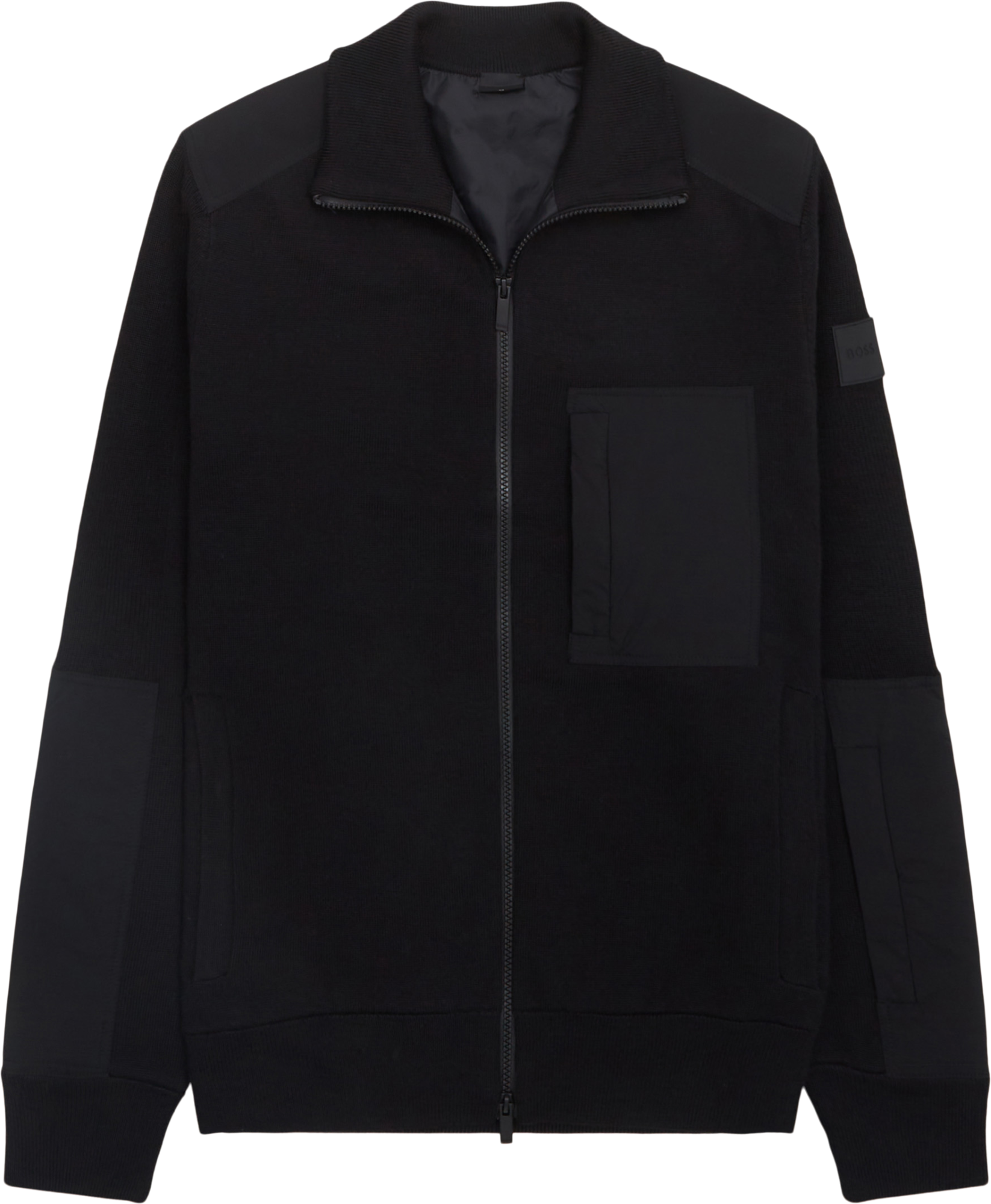 BOSS Black P-Dynamico Full-zip Stickad Tröja