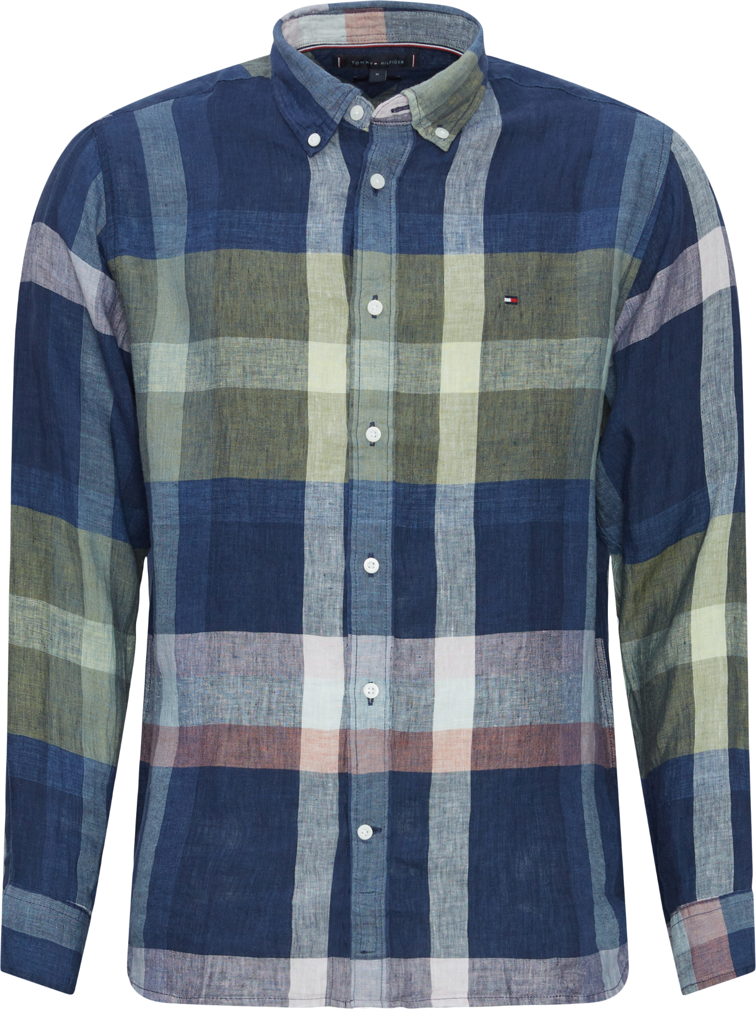 Tommy Hilfiger Linen Multi Check Skjorte