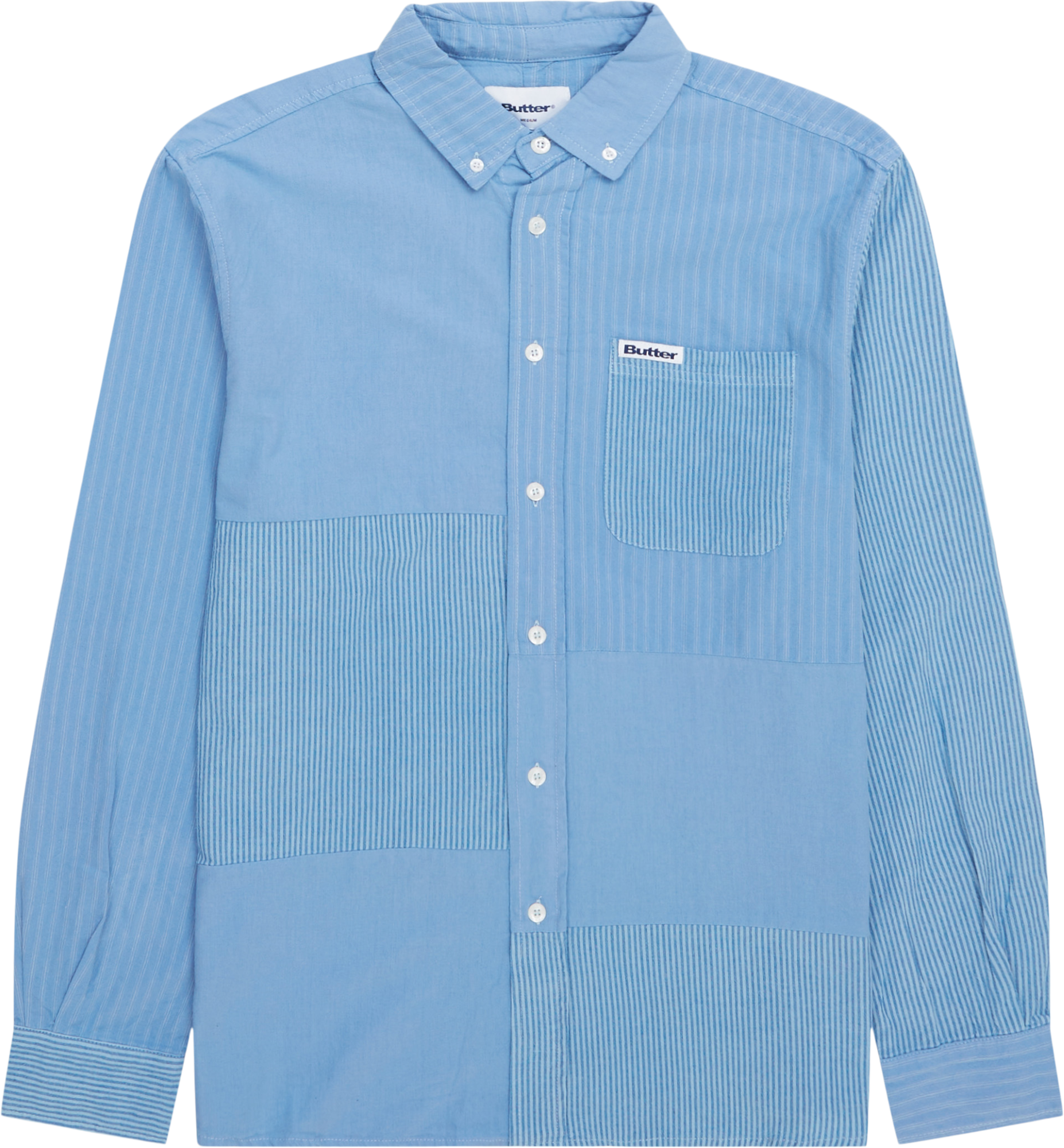 Butter Goods PATCHWORK PLAID LS SHIRT SKJOR