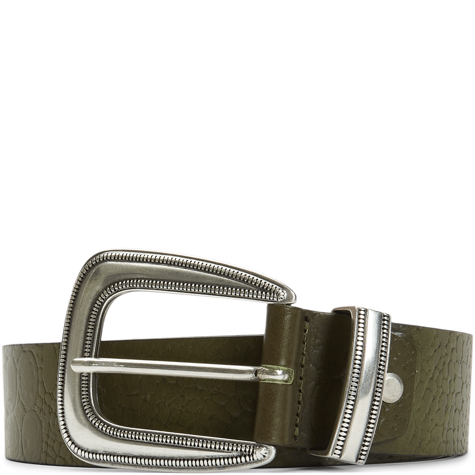 qUINT by Deavy Rosse Embossed Leather Belt
