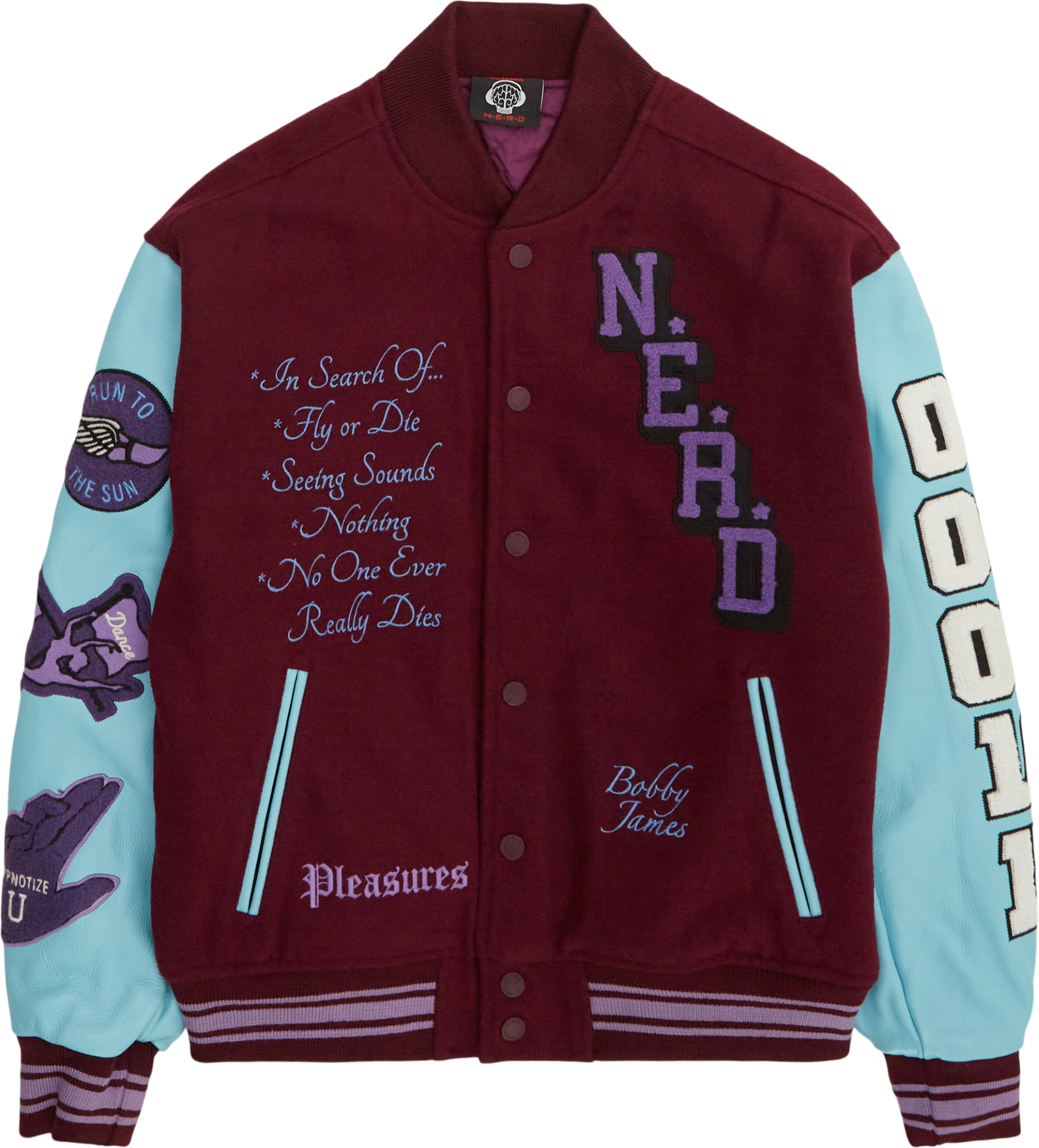 Pleasures NERD VARSITY JACKET VINDJAKKE