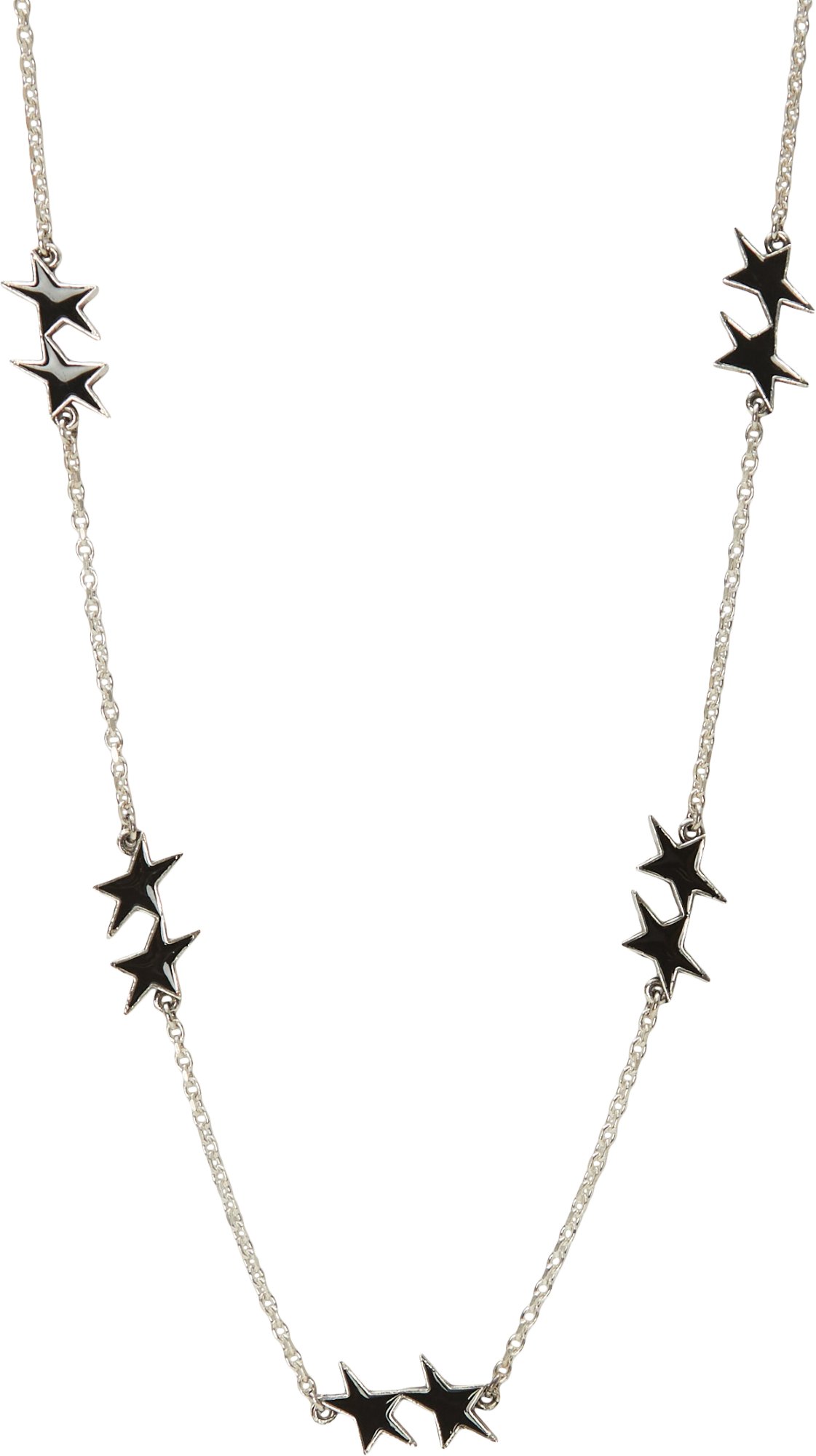 TwoJeys Black Enameled Icon Necklace