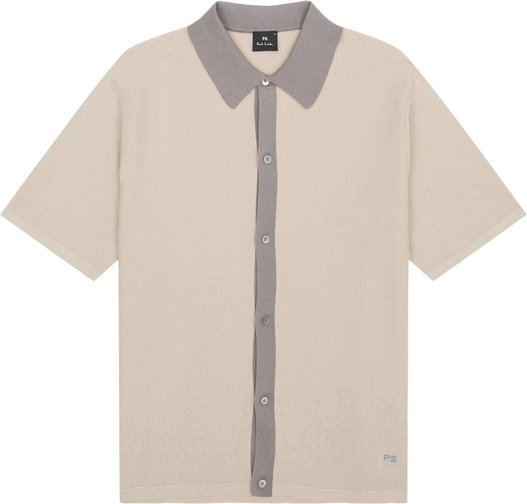 PS Paul Smith Knitted Contrast Skjorte