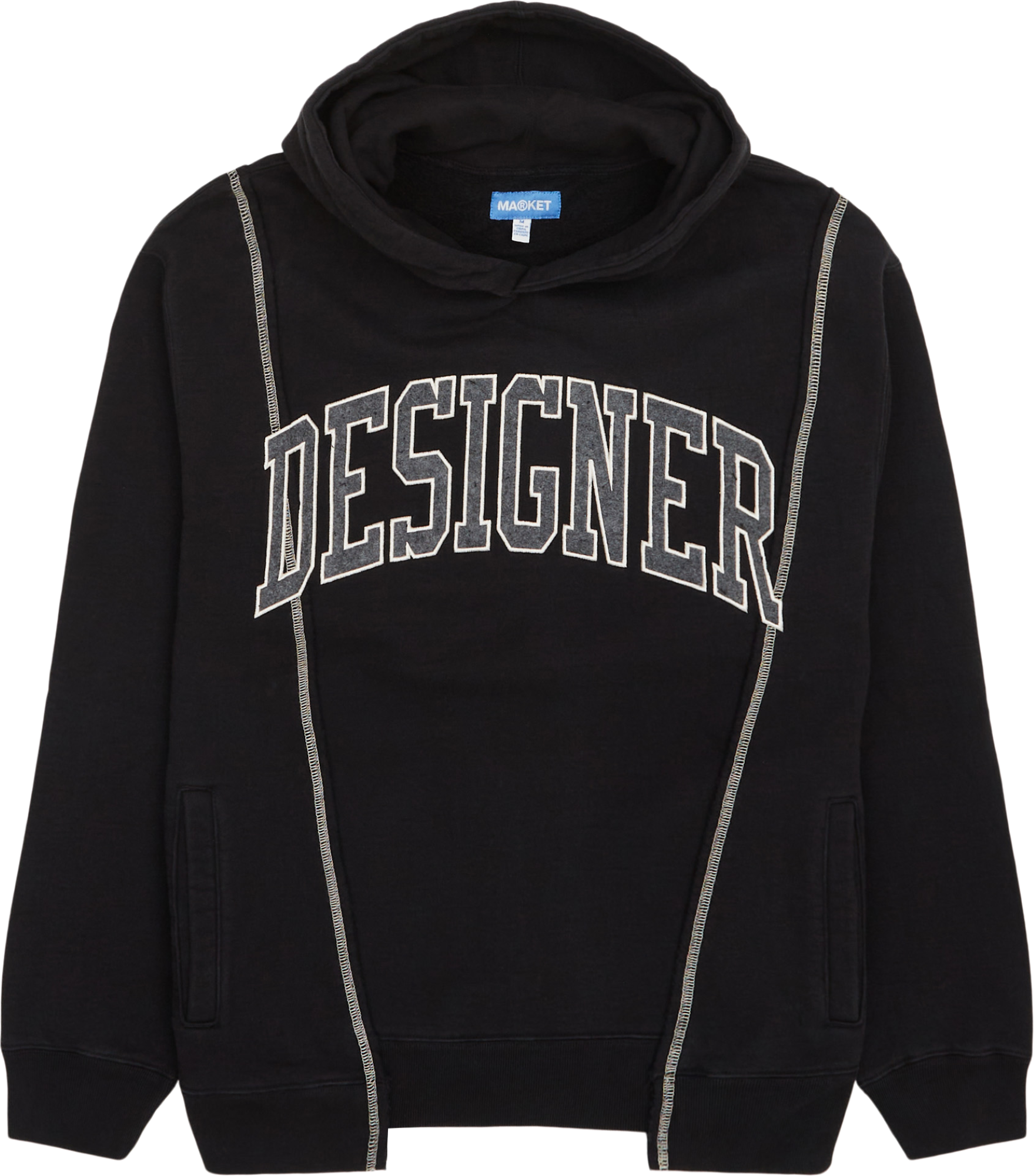 Market Designer Split Hoodie