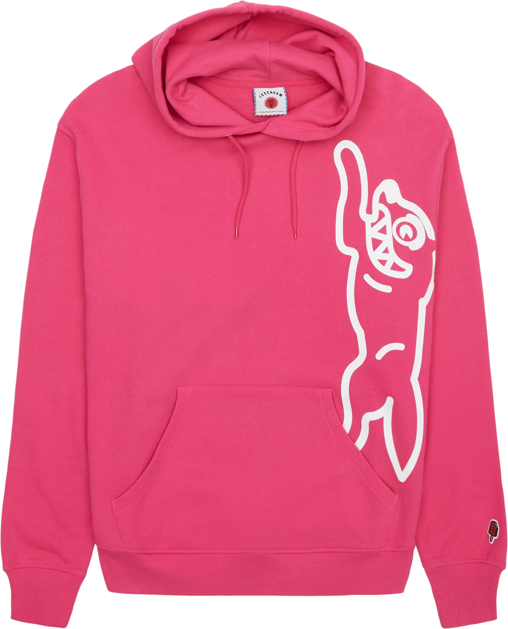 Icecream Vertical Jumbo Running Dog Hoodie