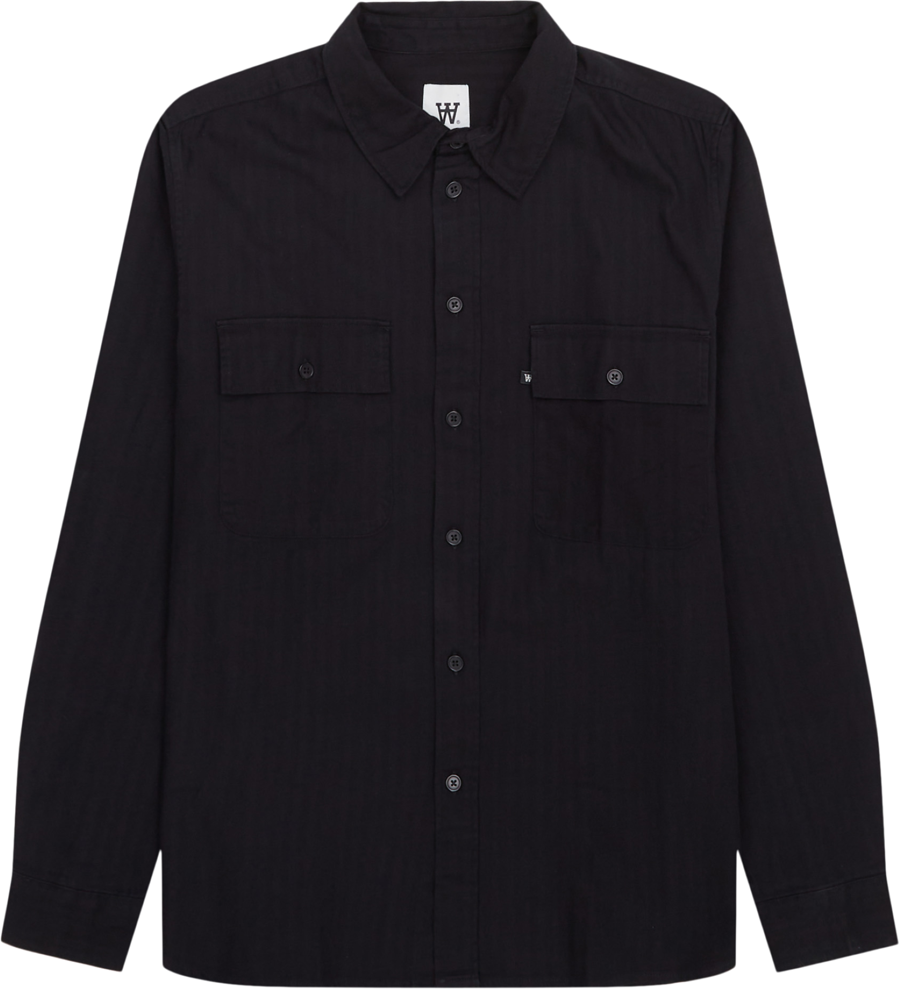 WOOD WOOD AXL Herringbone Skjorte