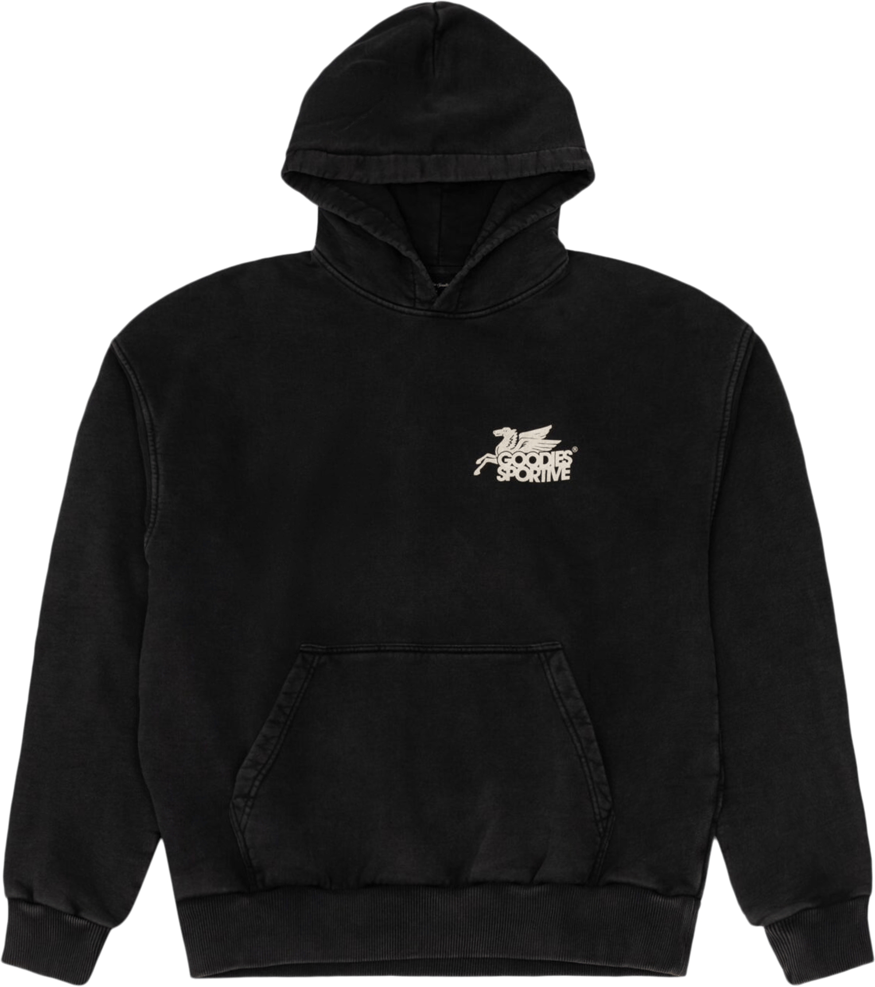 Goodies Sportive Vintage Black Pegasus Hoodie