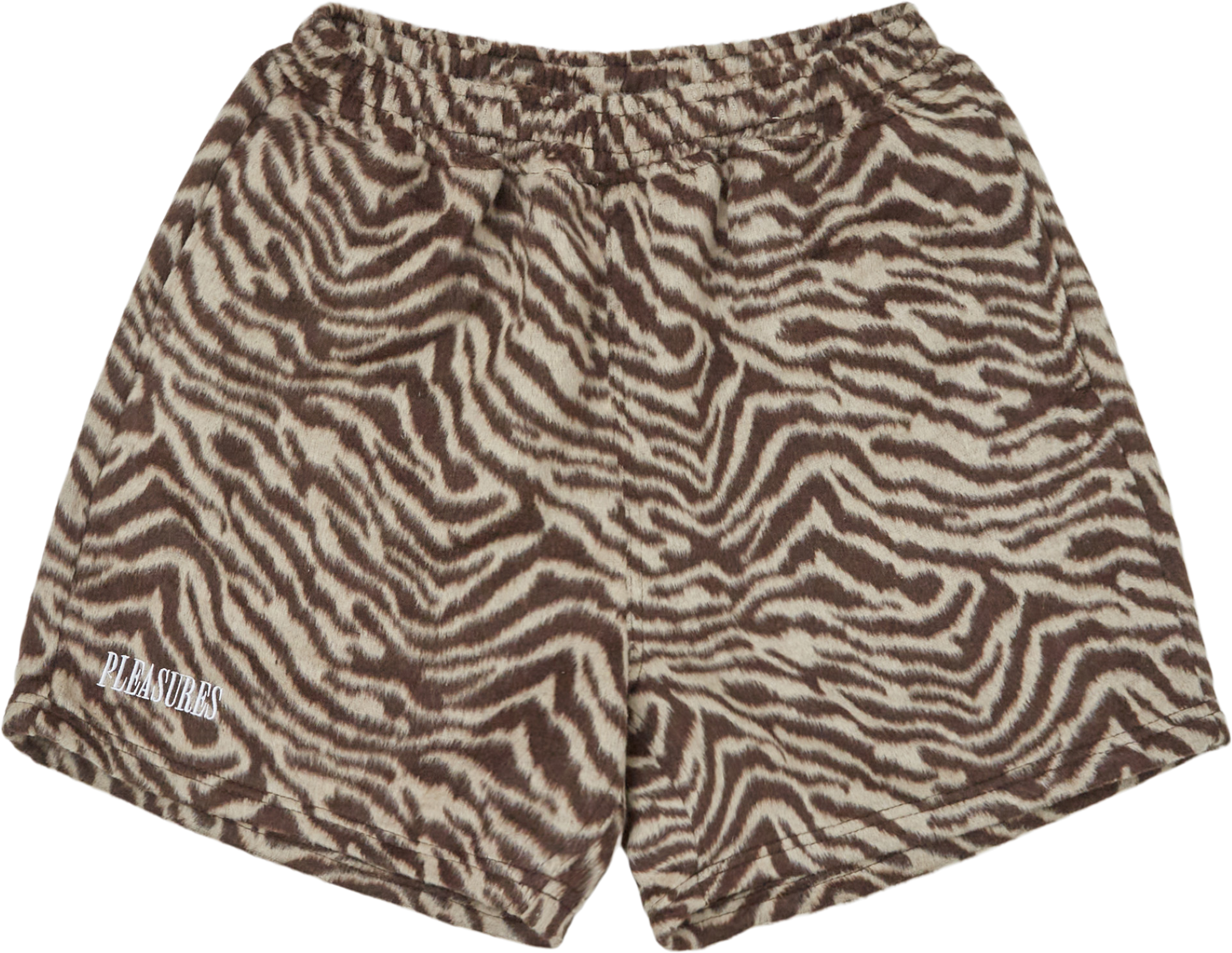 Pleasures Breaker Fuzzy Stripe Shorts