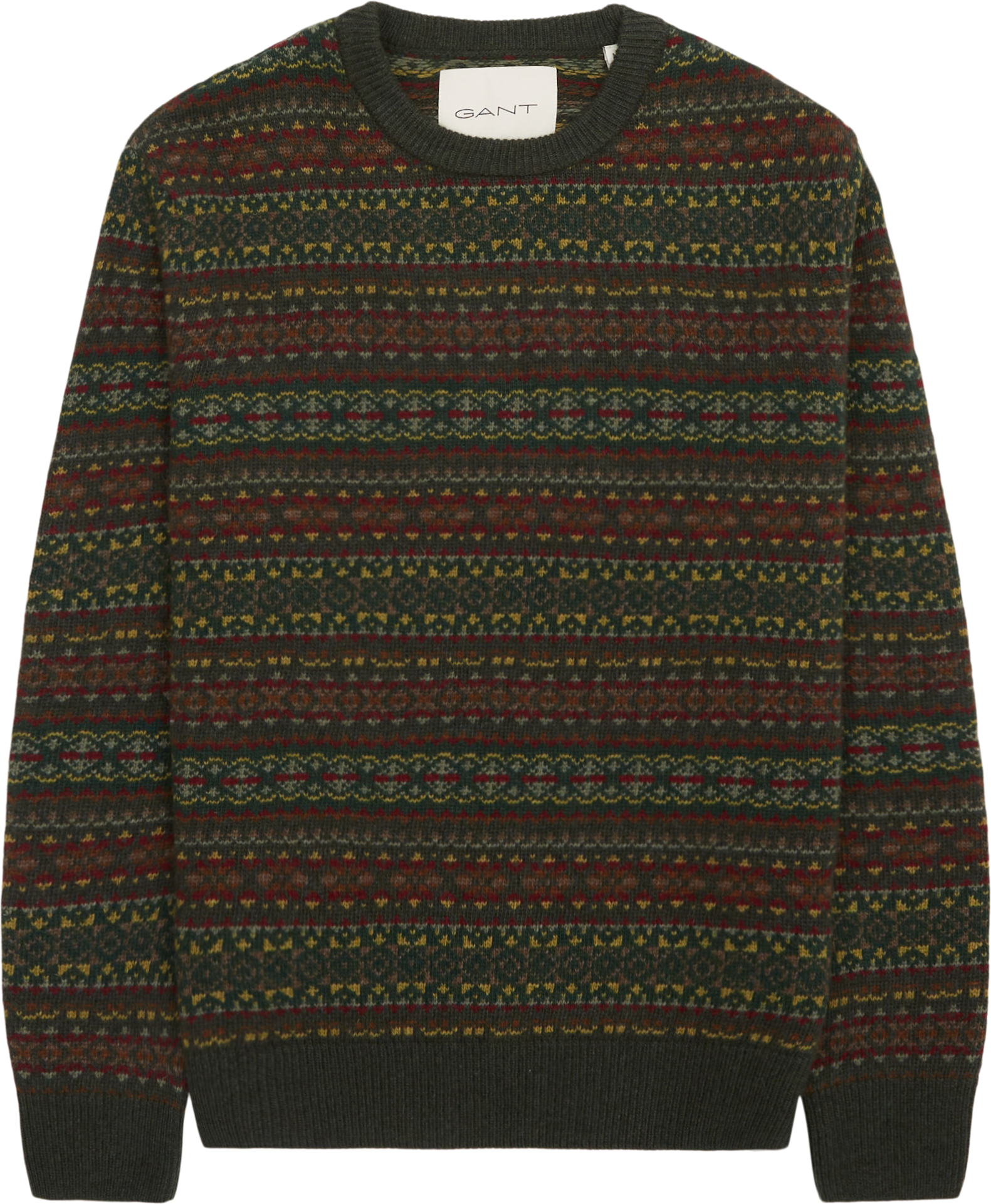 Gant Fair Isle C-Neck Stickning
