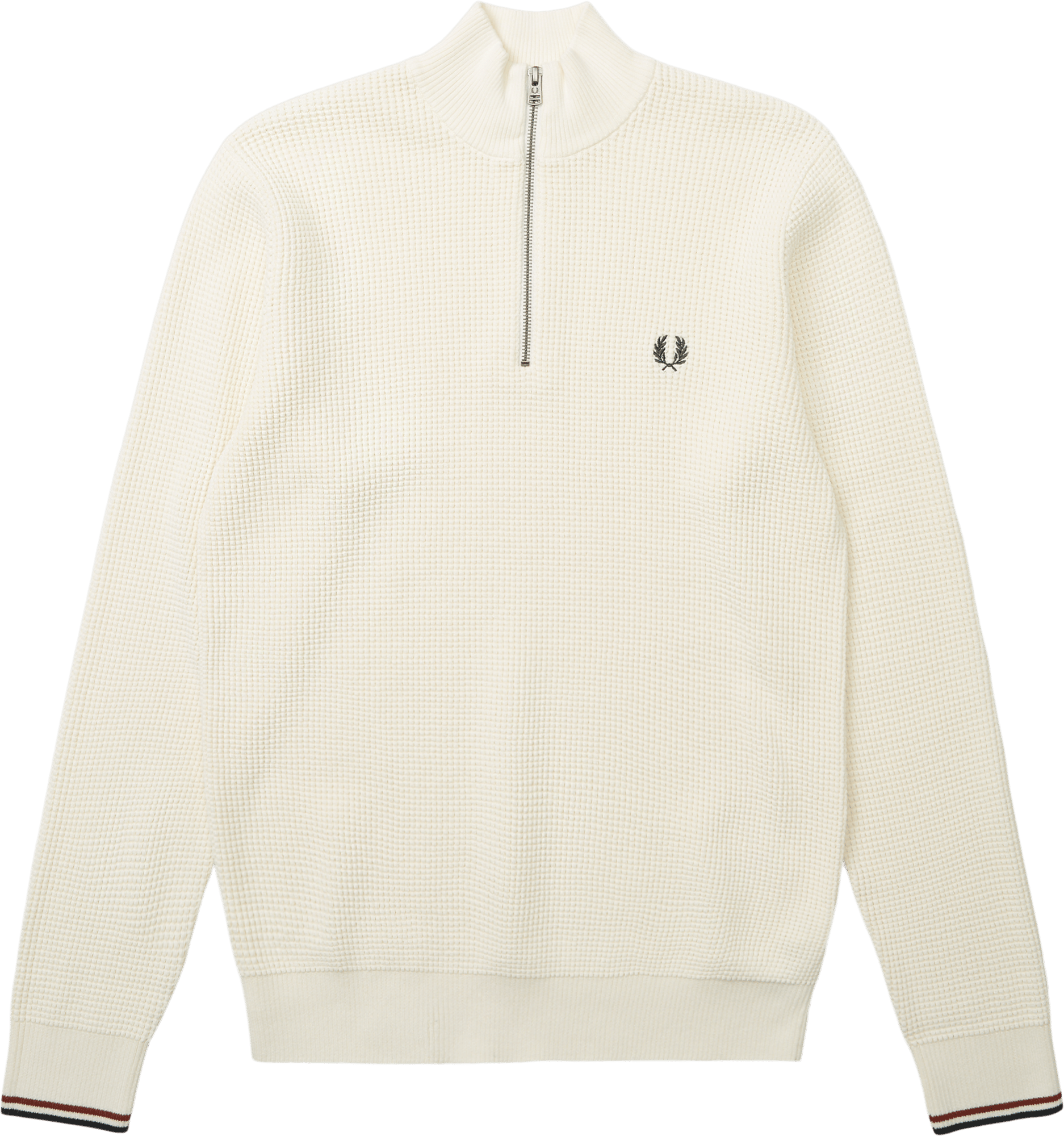 Fred Perry WAFFLE STITCH HALF ZIP JUMPER