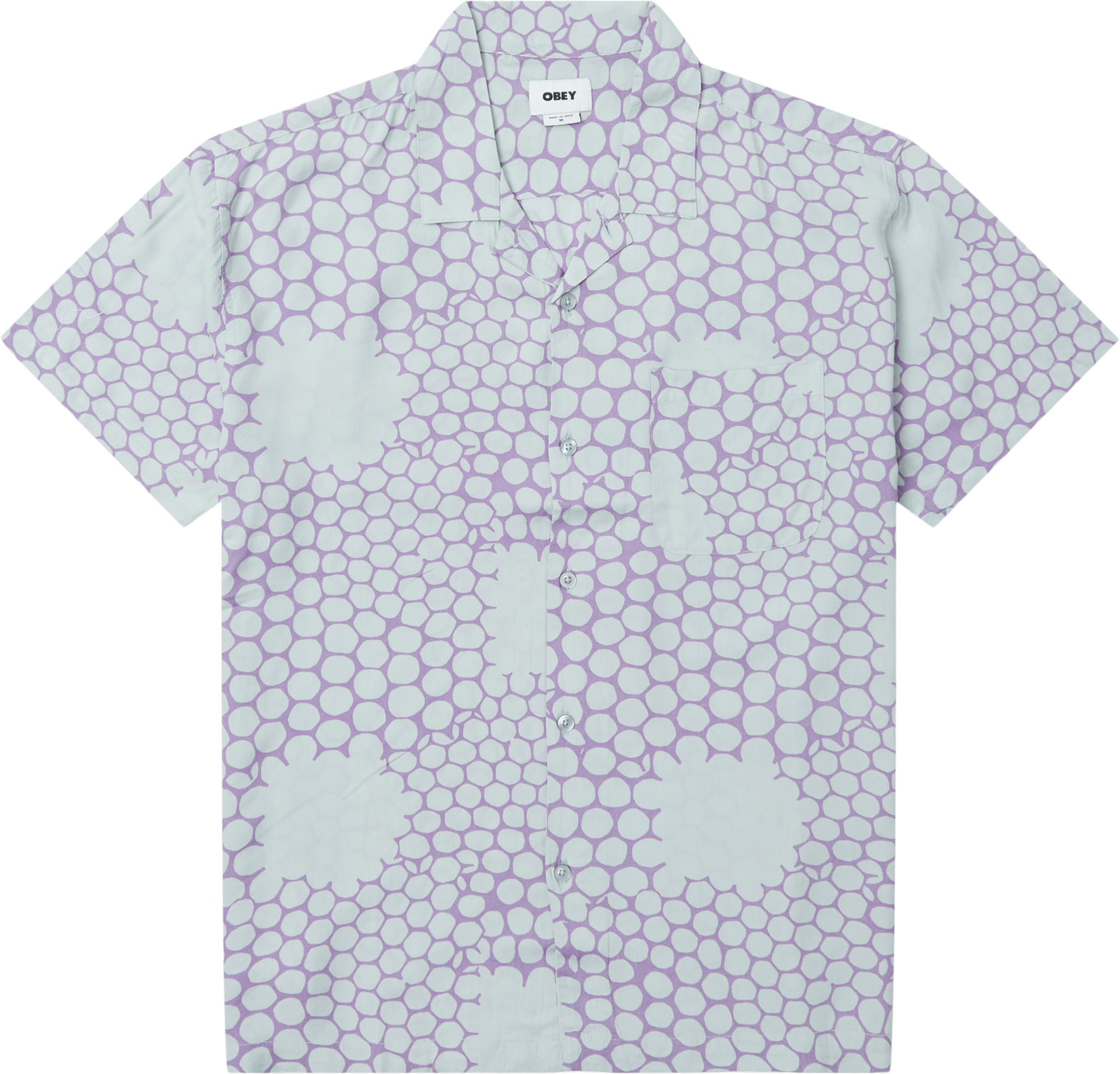 Obey Honeycomb K/æ Skjorte