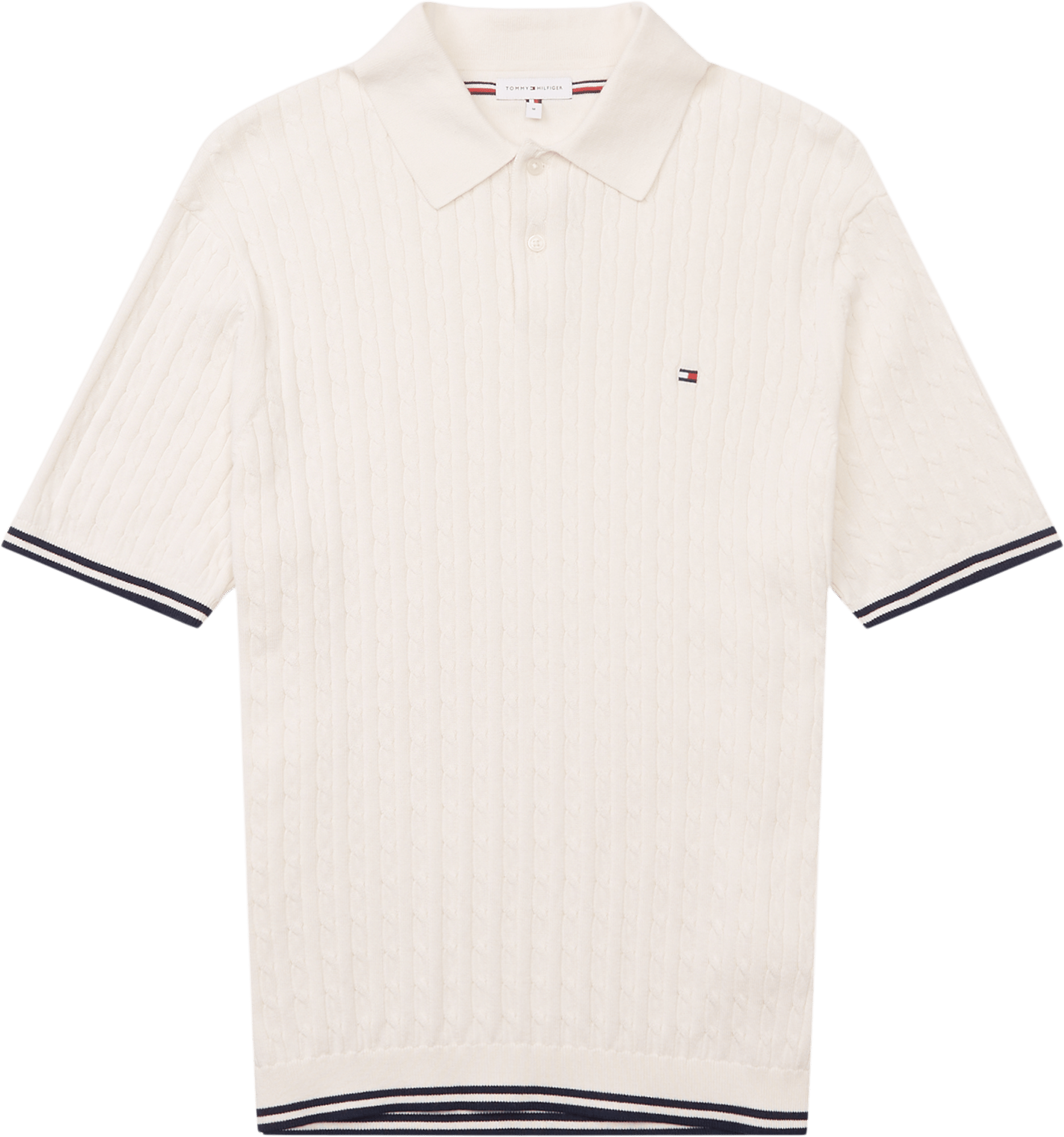 Tommy Hilfiger 40701 CABLE KNITTED S/S POLO T