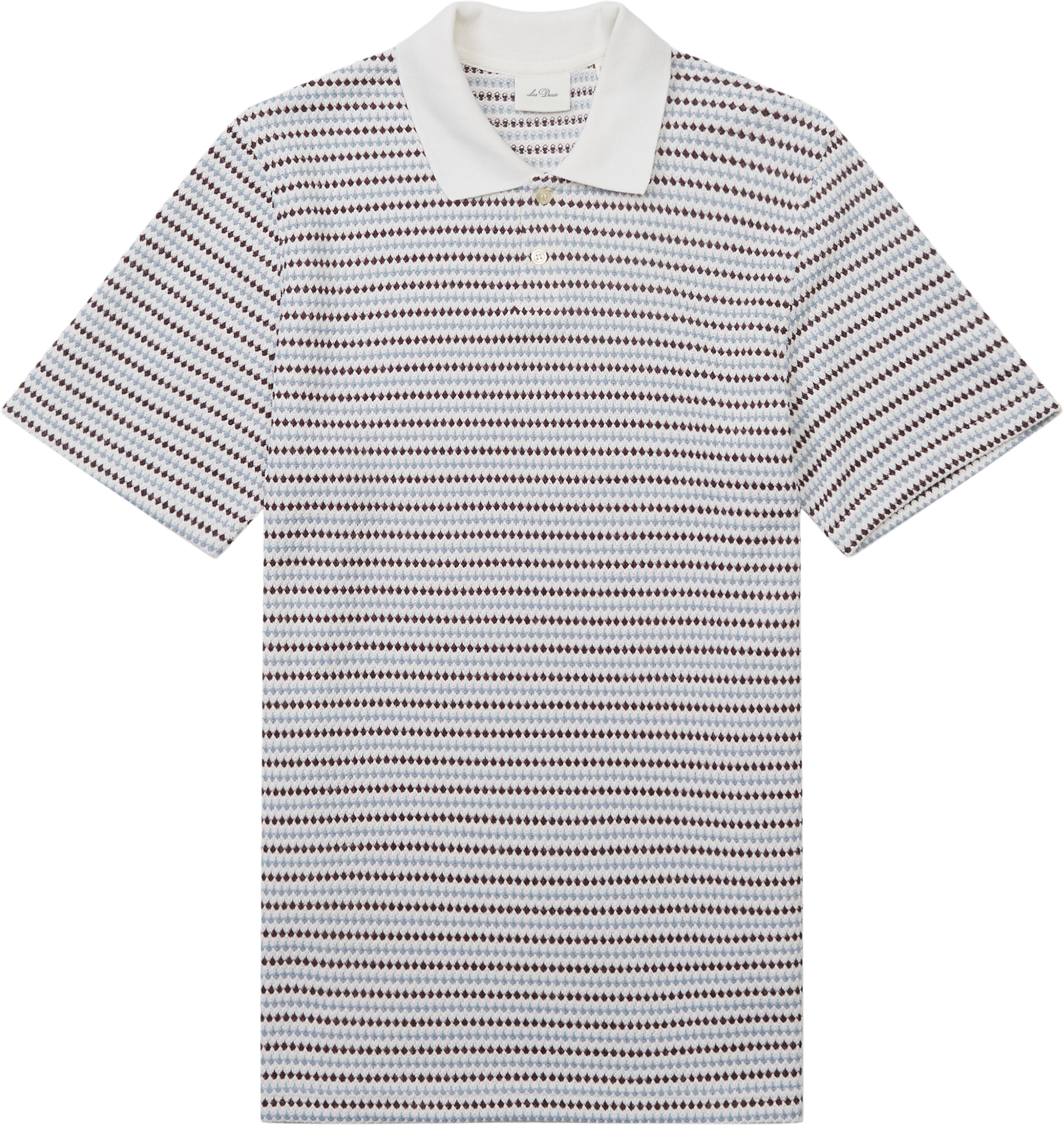 Les Deux Knitted Stripe Polo T-shirt