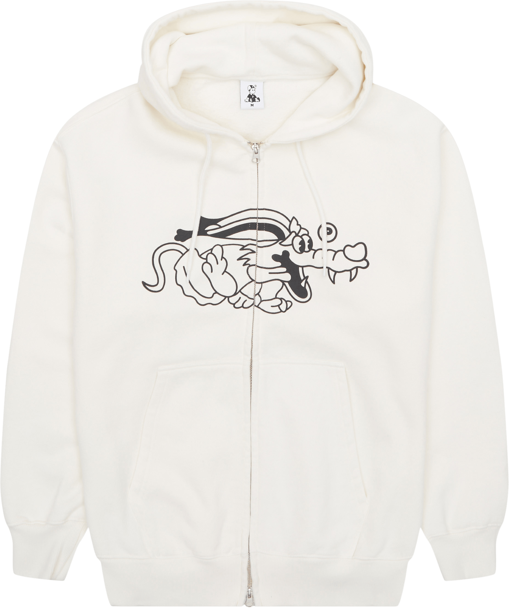 Doggo Zip Hoodie CREAM Pawa Speed Sports 107