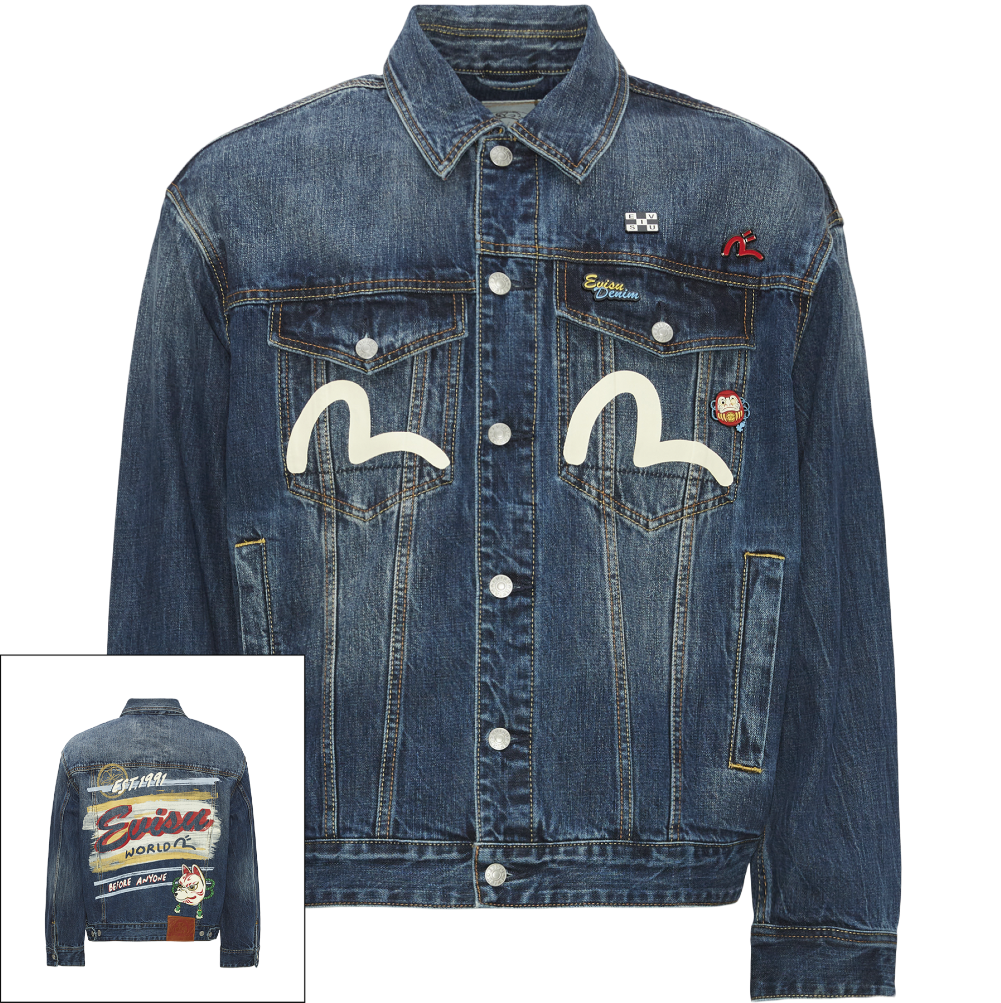 EVISU  Inari Mask Tryckt Jacka