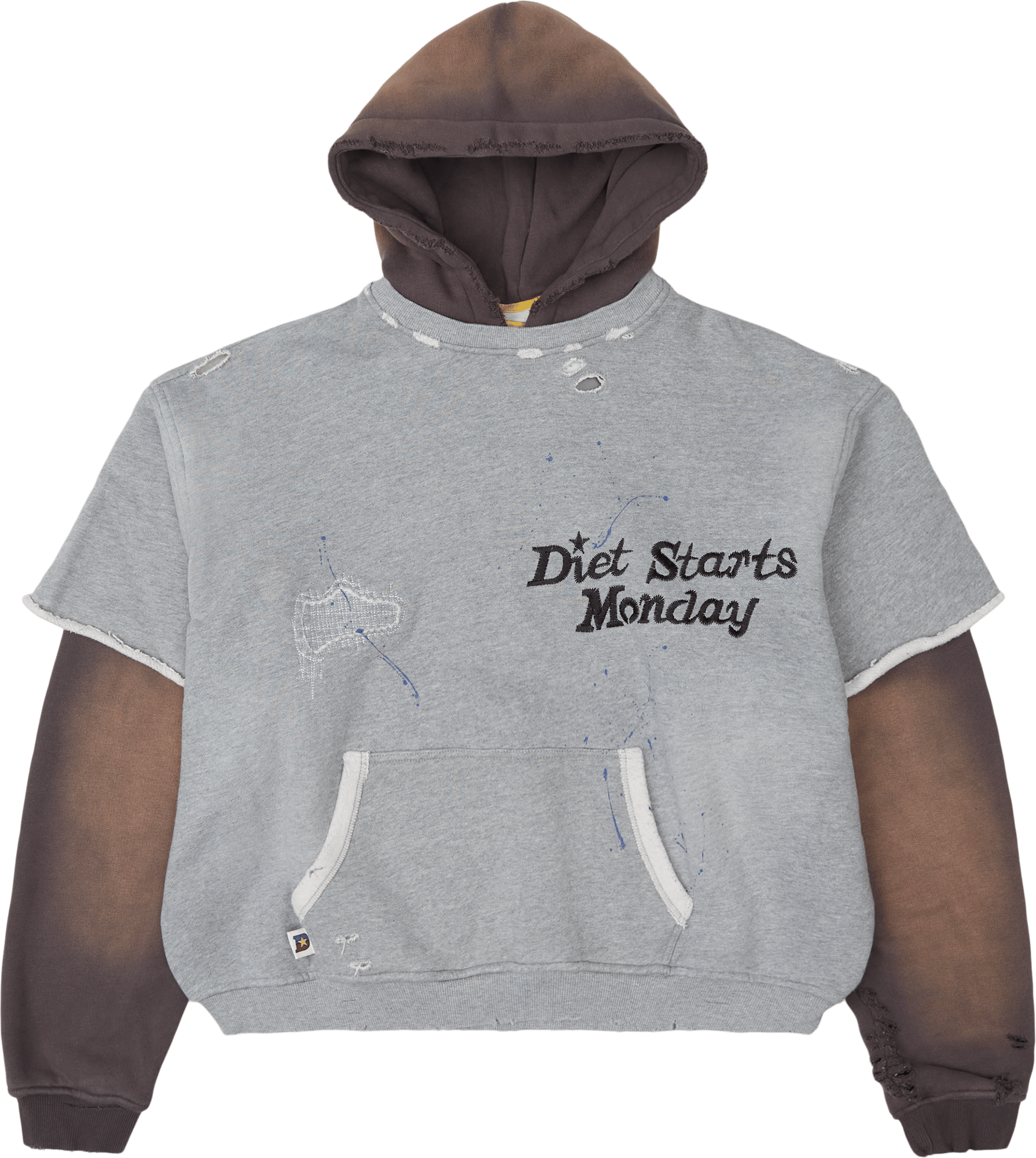 Diet Starts Monday Dsm Double Layer Hoodie Sweatshirt