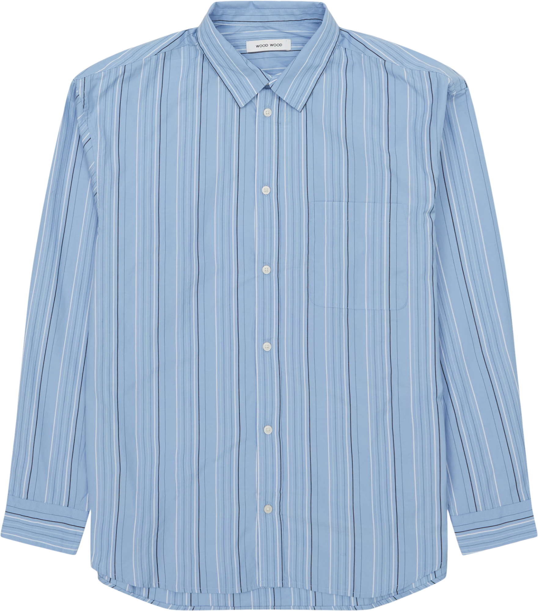 WOOD WOOD Carter Stripe Skjorte