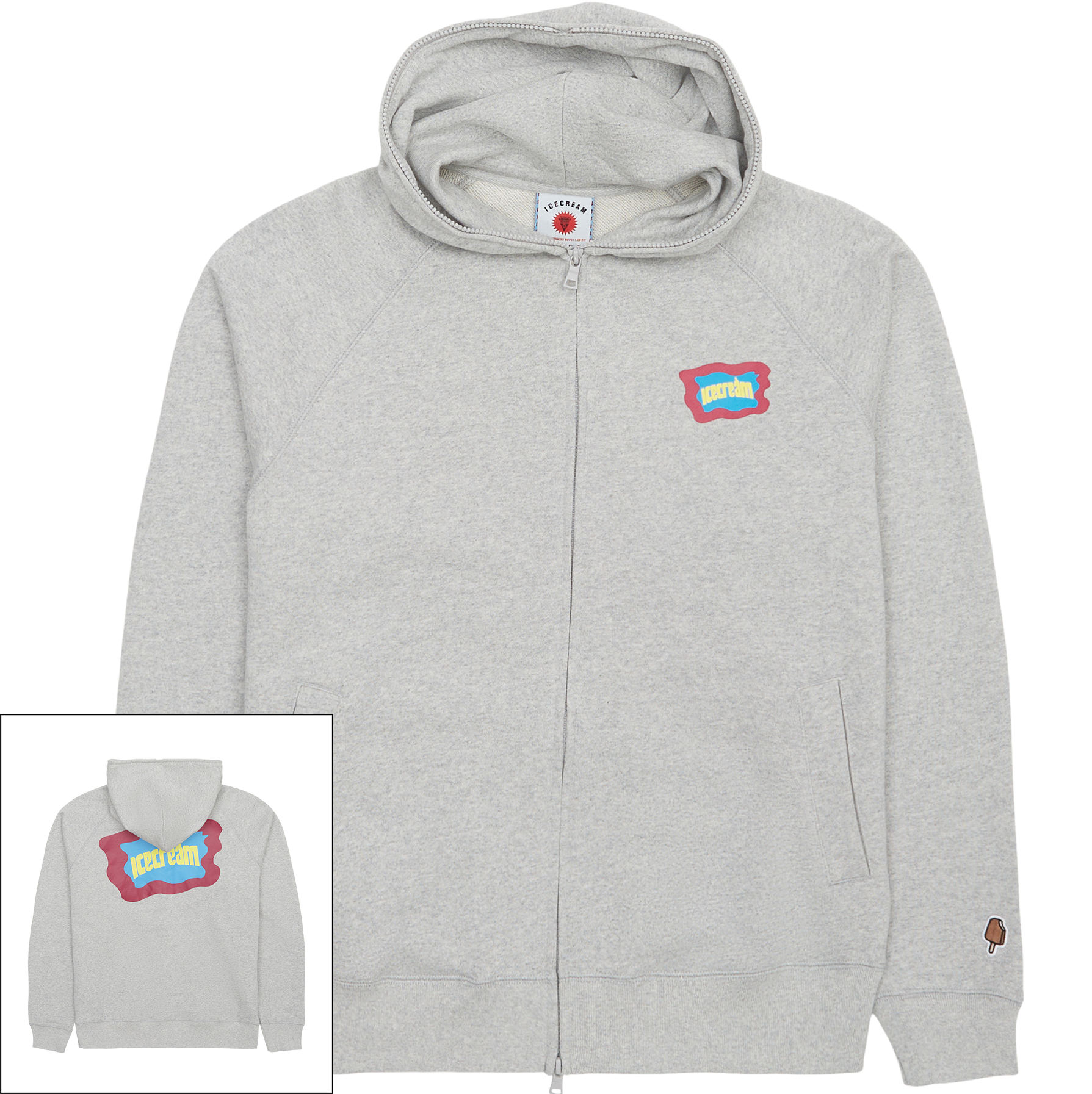 Icecream Block Logo Zip Hoodie