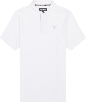 Tailored Fit / Tartan Polo T-Shirt / Hvid