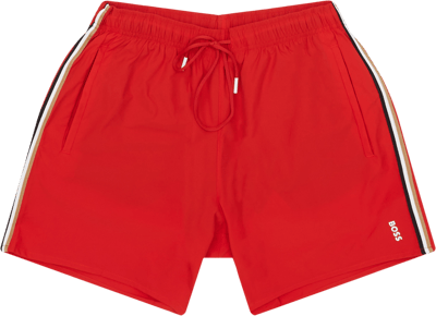Regular Fit / Iconic Badeshorts / RøD