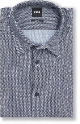 Slim Fit / P-Roan-Kent Skjorte / Navy