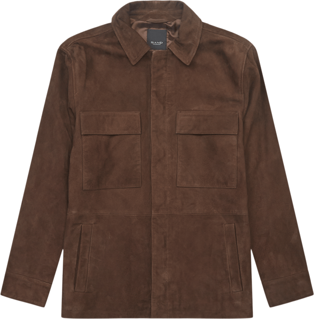 Regular Fit / Soft Suede Aiden Jakke / Sand