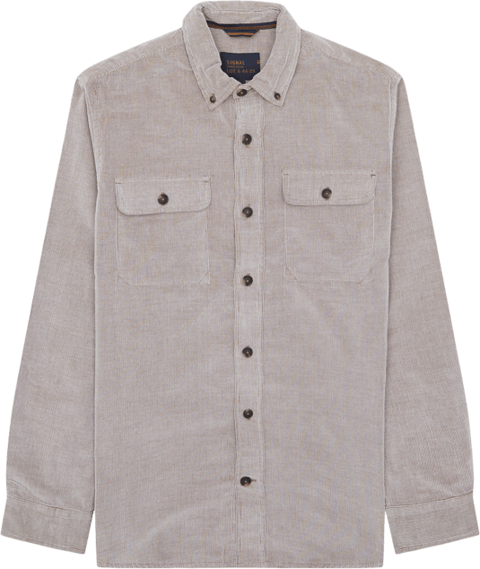 Regular Fit / Buller Cord Skjorte / Sand