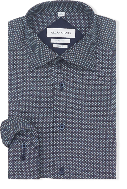 / Blackburn Skjorte / Navy/White