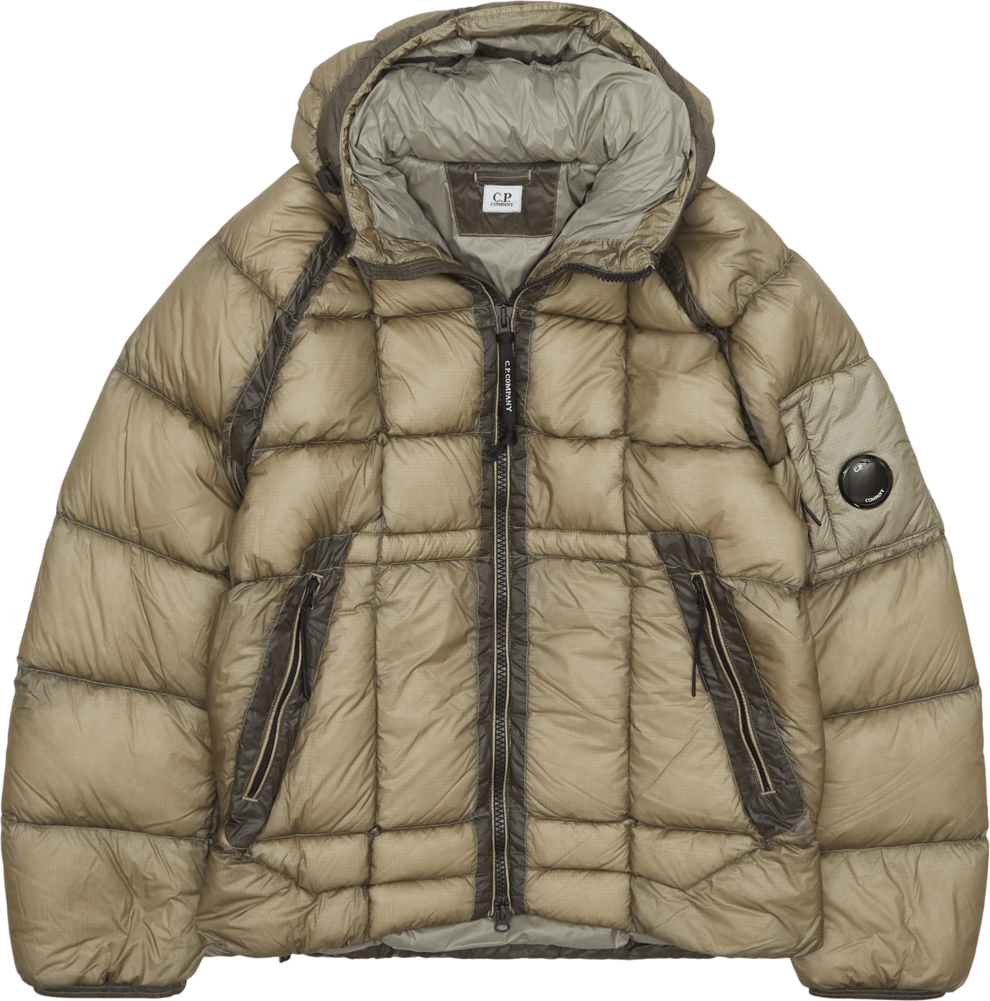 あい D.D. SHELL DOWN JACKET(カーキブラウン) C.P. COMPANY - D.D. SHELL DOWN JACKET (カーキブラウン) ナイロン