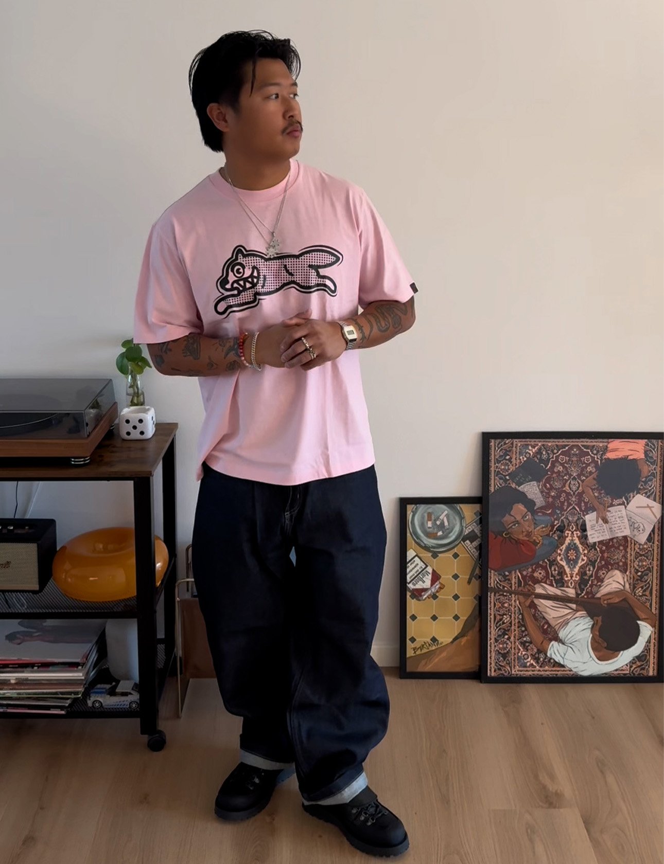 Jason styles three T-shirts from Icecream