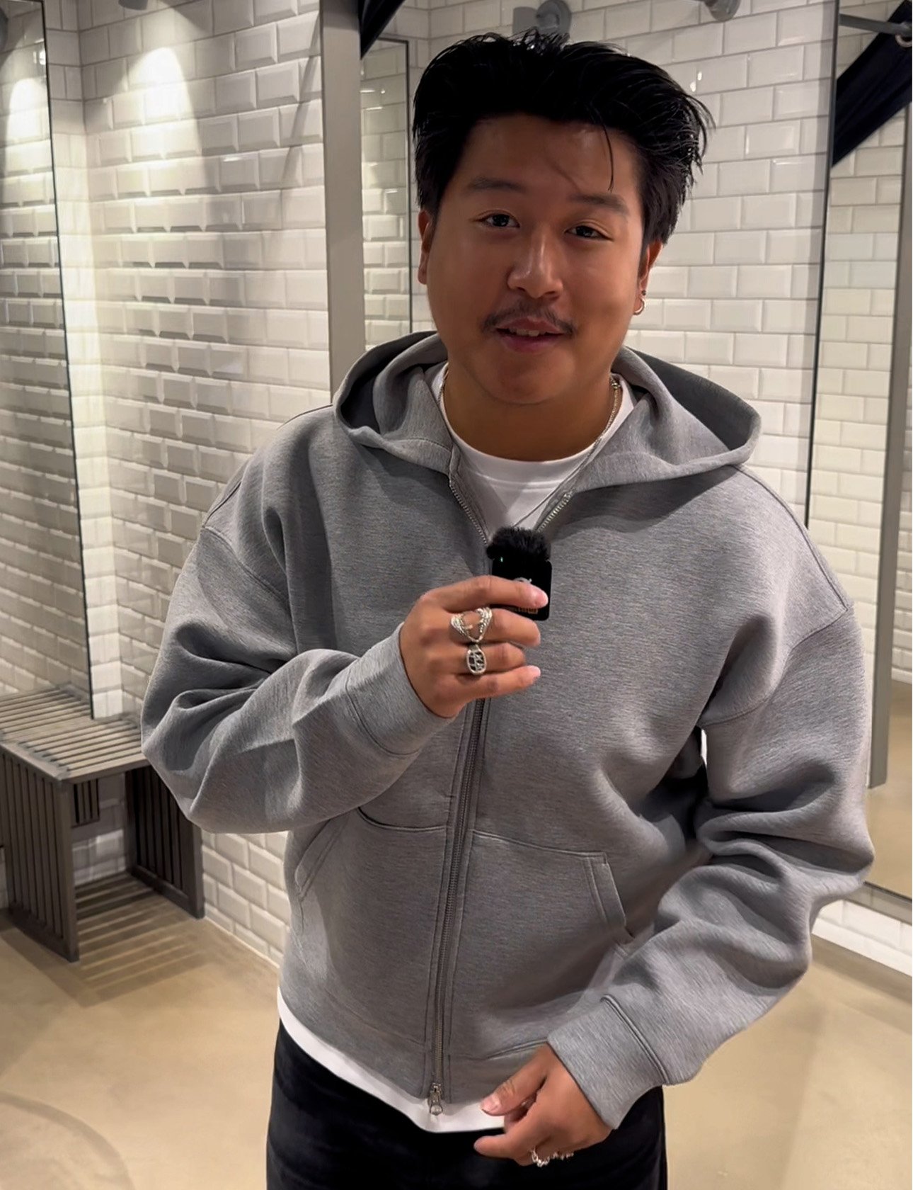 Jason styles the Scuba Hoodie