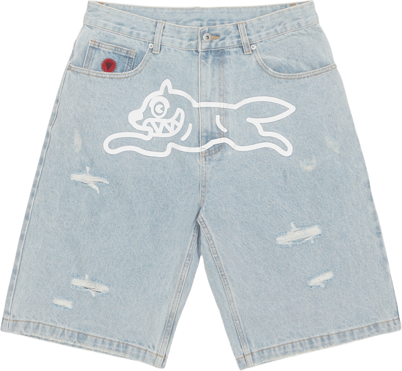 Running Dog Shorts | BLUE WASH | Icecream | €94